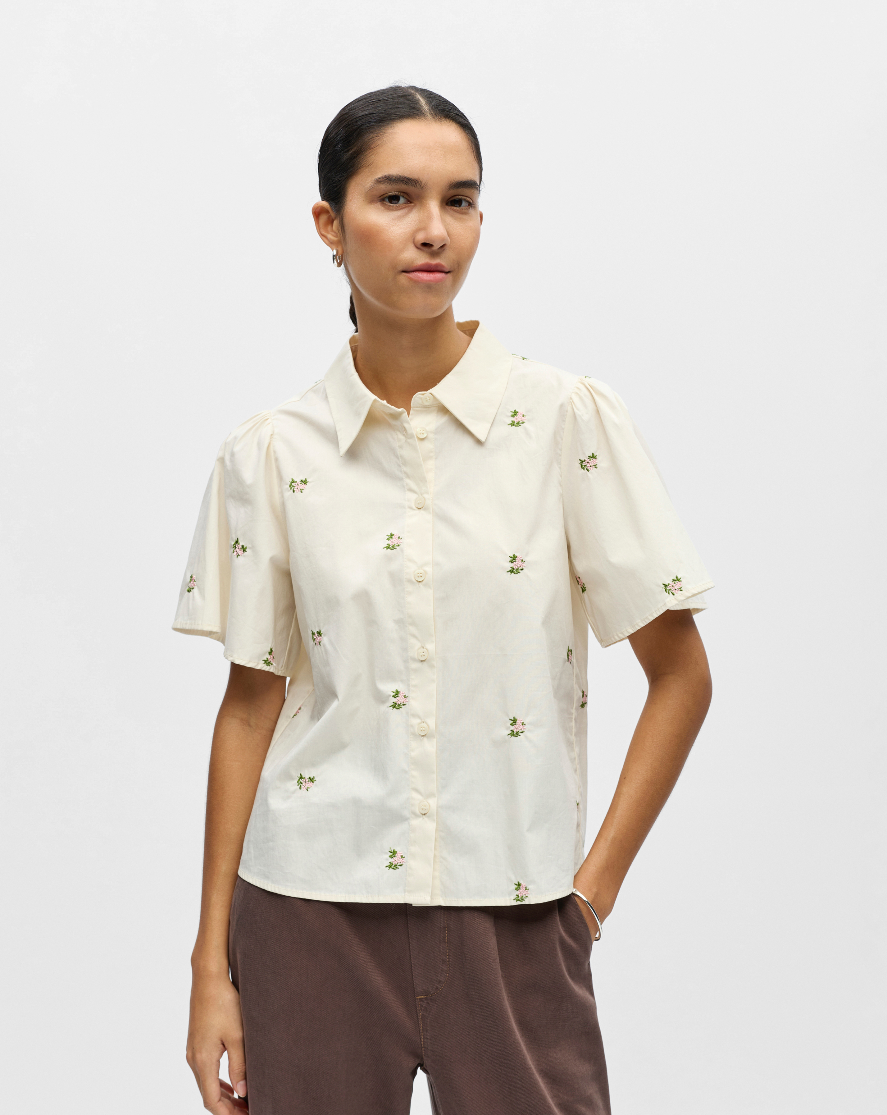 OBJECT Embroidered SS Shirt