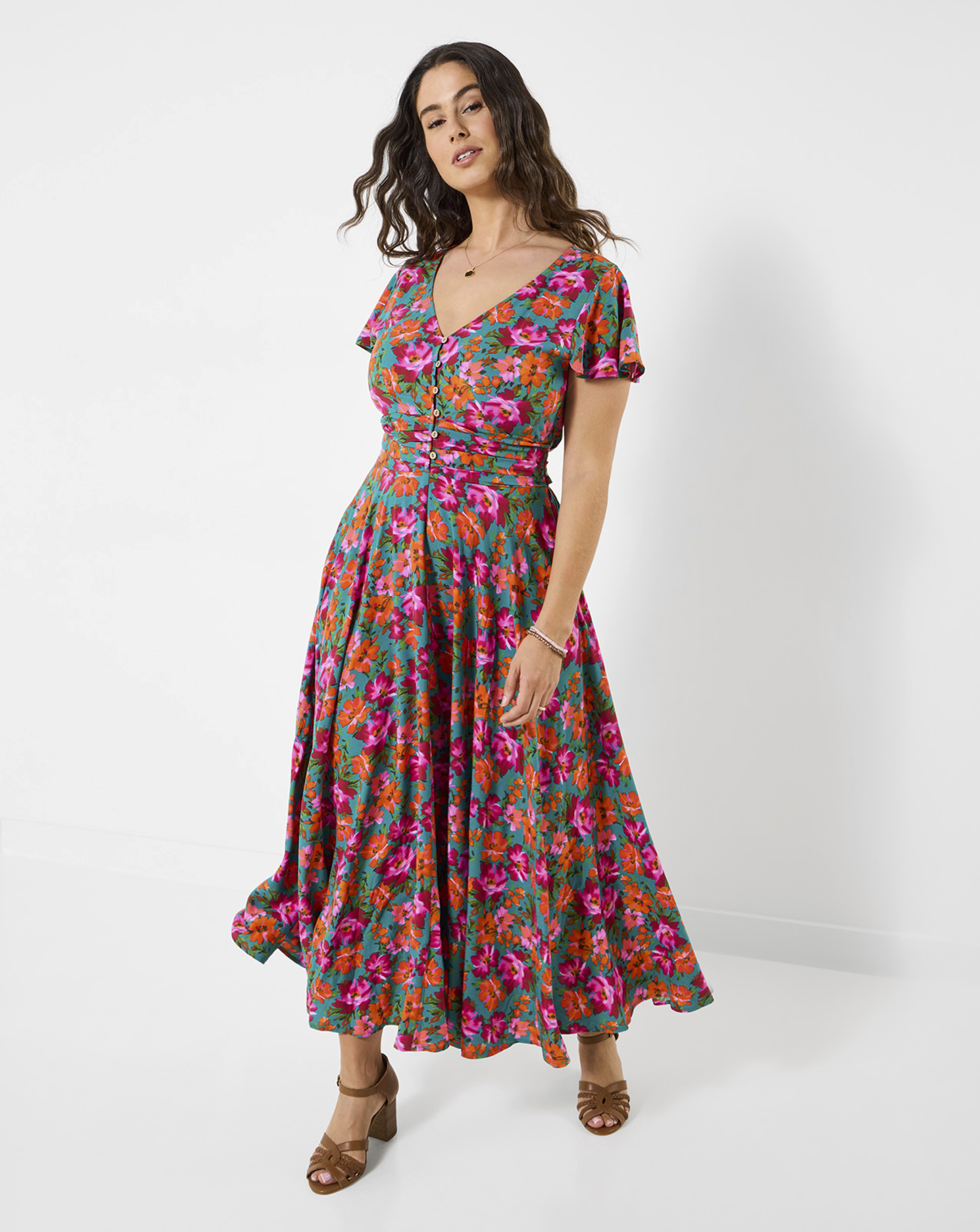 Joe Browns Multi Lara Floral Maxi Dress Petite - 8P