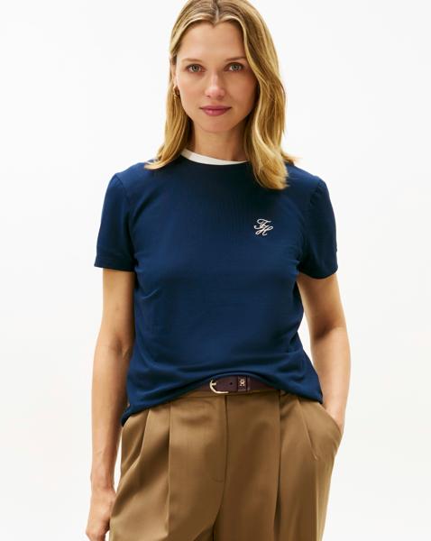 Tommy Hilfiger Script Crew Neck T-Shirt