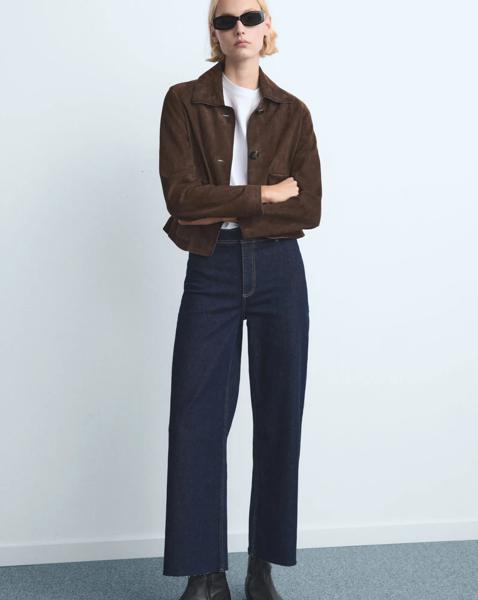 Mango High Waisted Culotte Jean