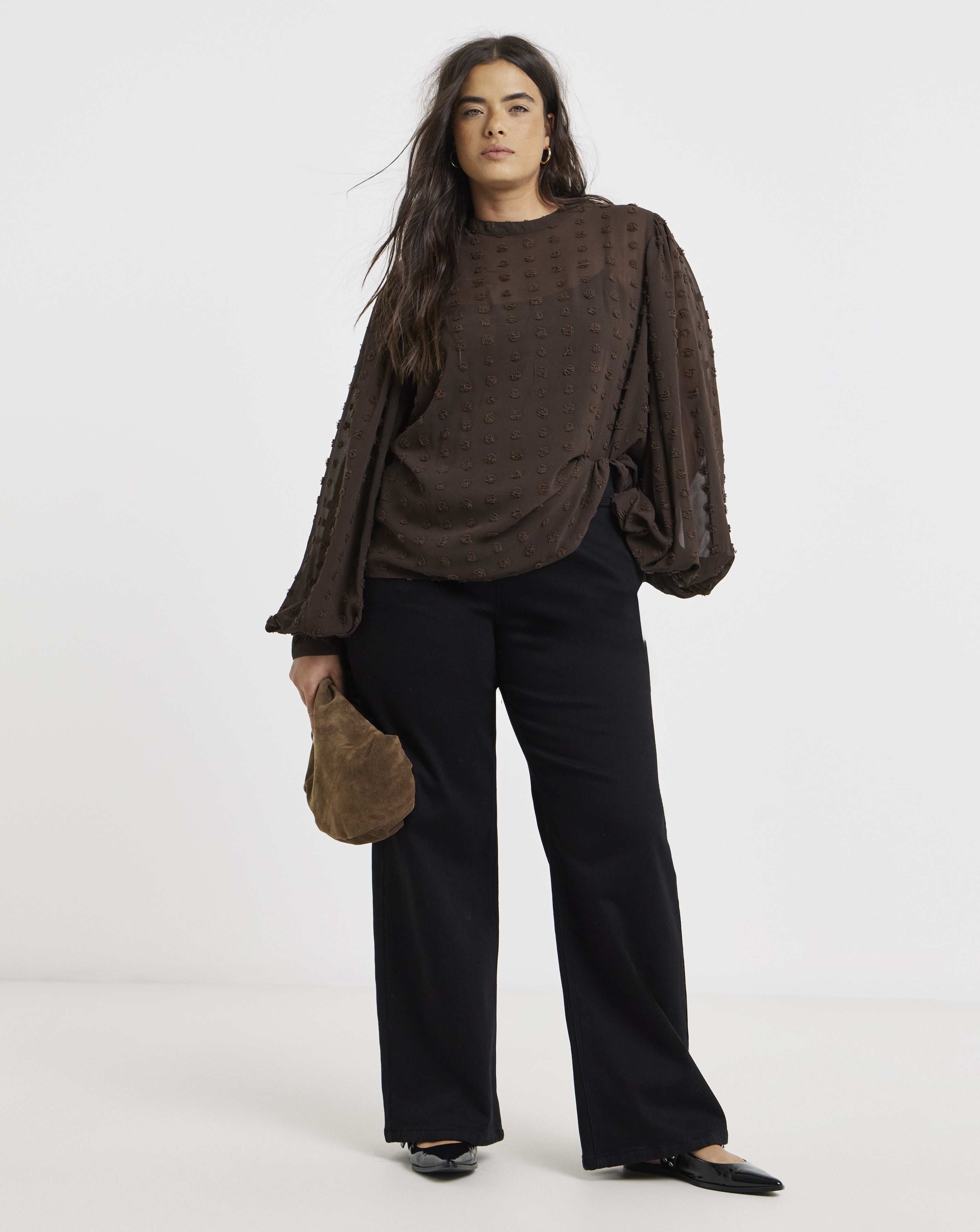 Black Cosy Weekender Wide Leg Jegging