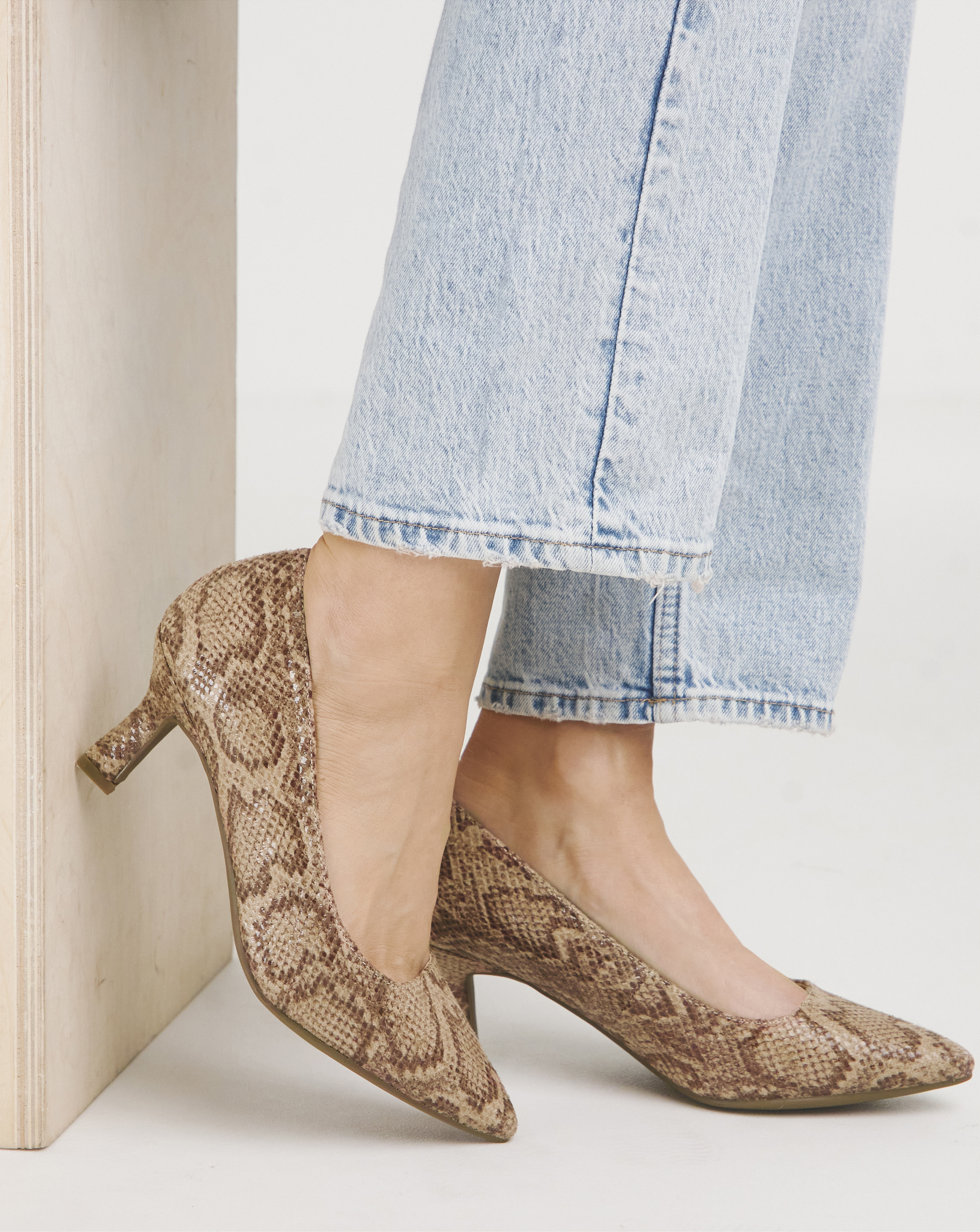 Flexi Sole Kitten Heel Shoe EEE Fit