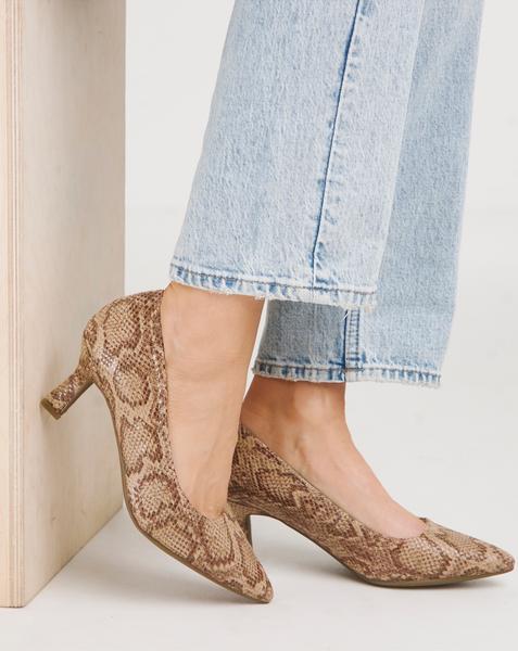 Flexi Sole Kitten Heel Shoe EEE Fit