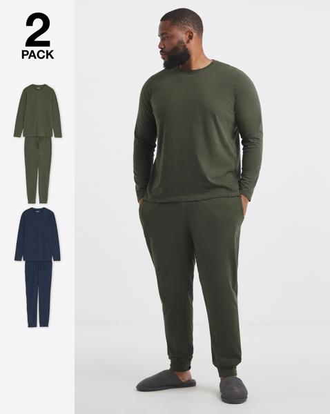 2 Pack Long Sleeve Pyjama Set