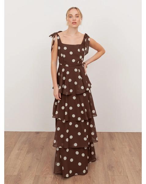 Anaya Polka Dot Print Dress