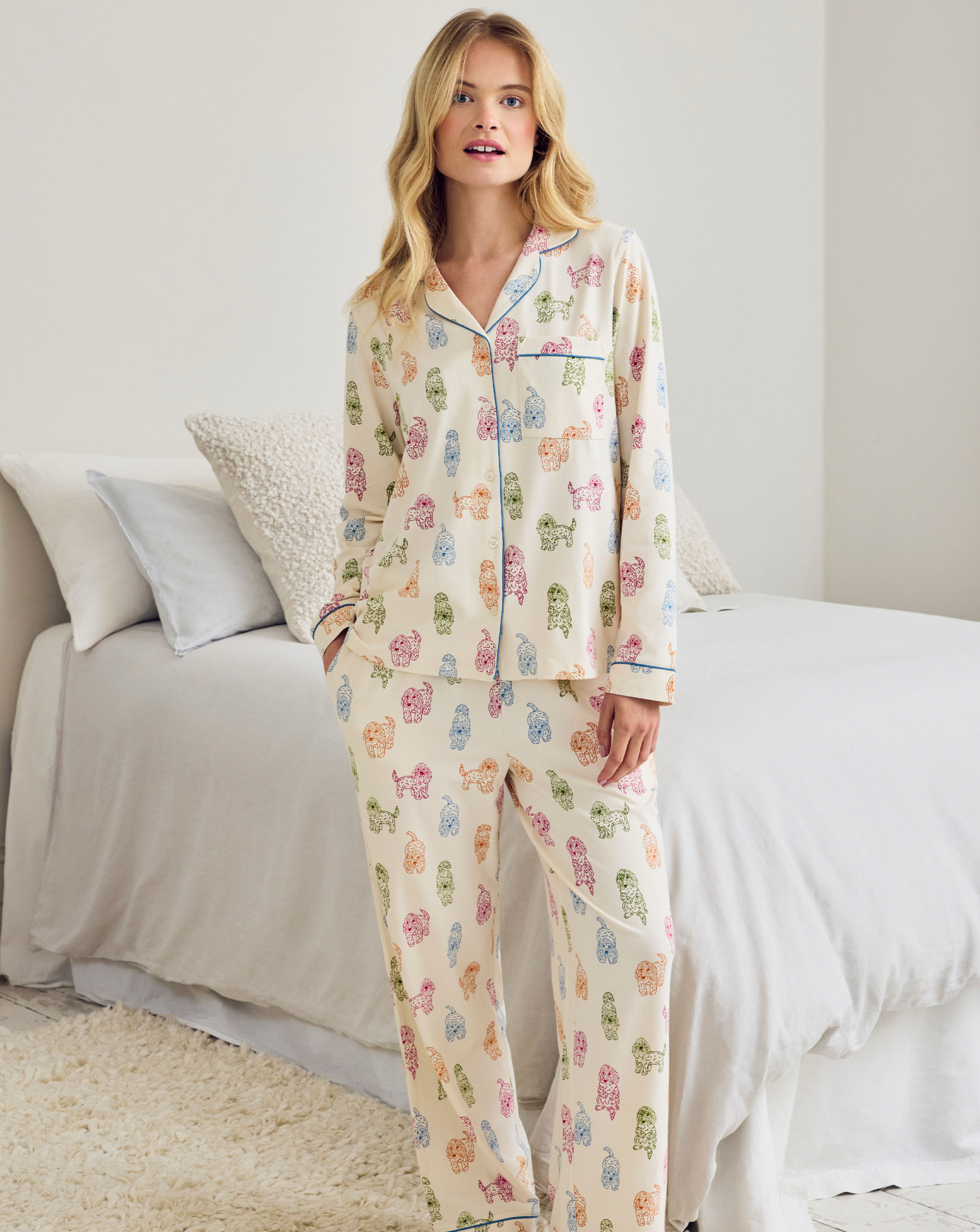 Chelsea Peers Classic Long Button Up Set