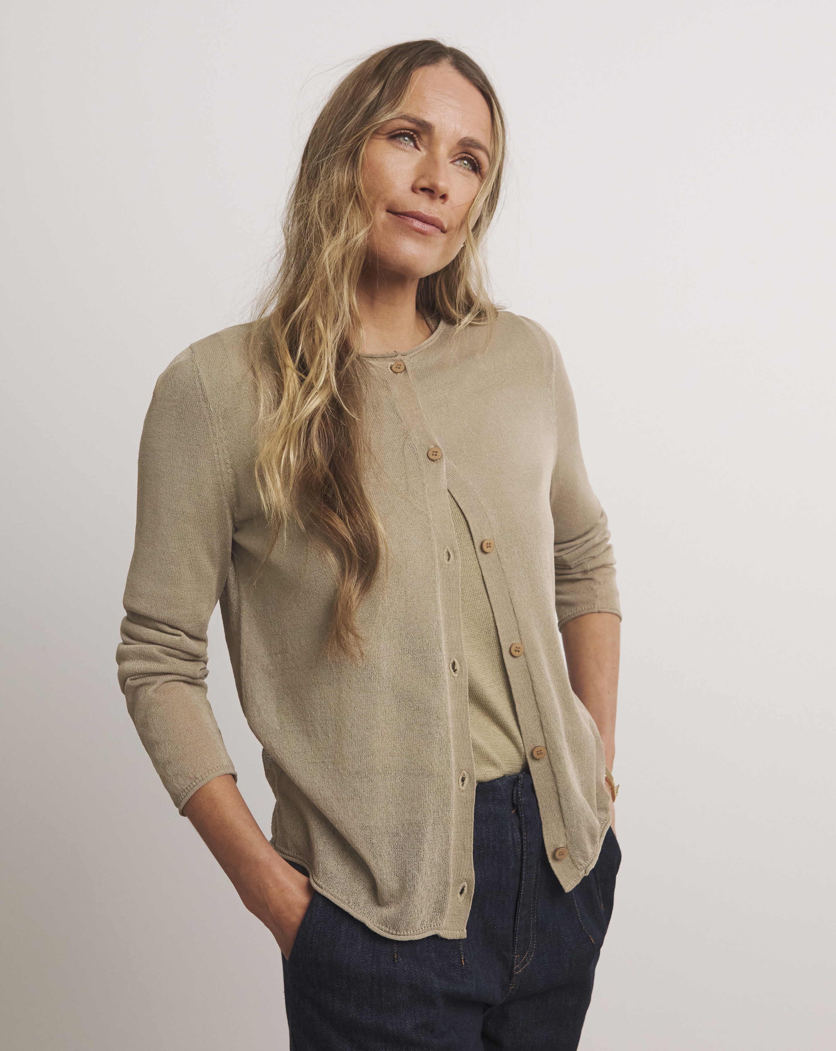 ANTHOLOGY LIGHTWEIGHT KNITTED CARDIGAN