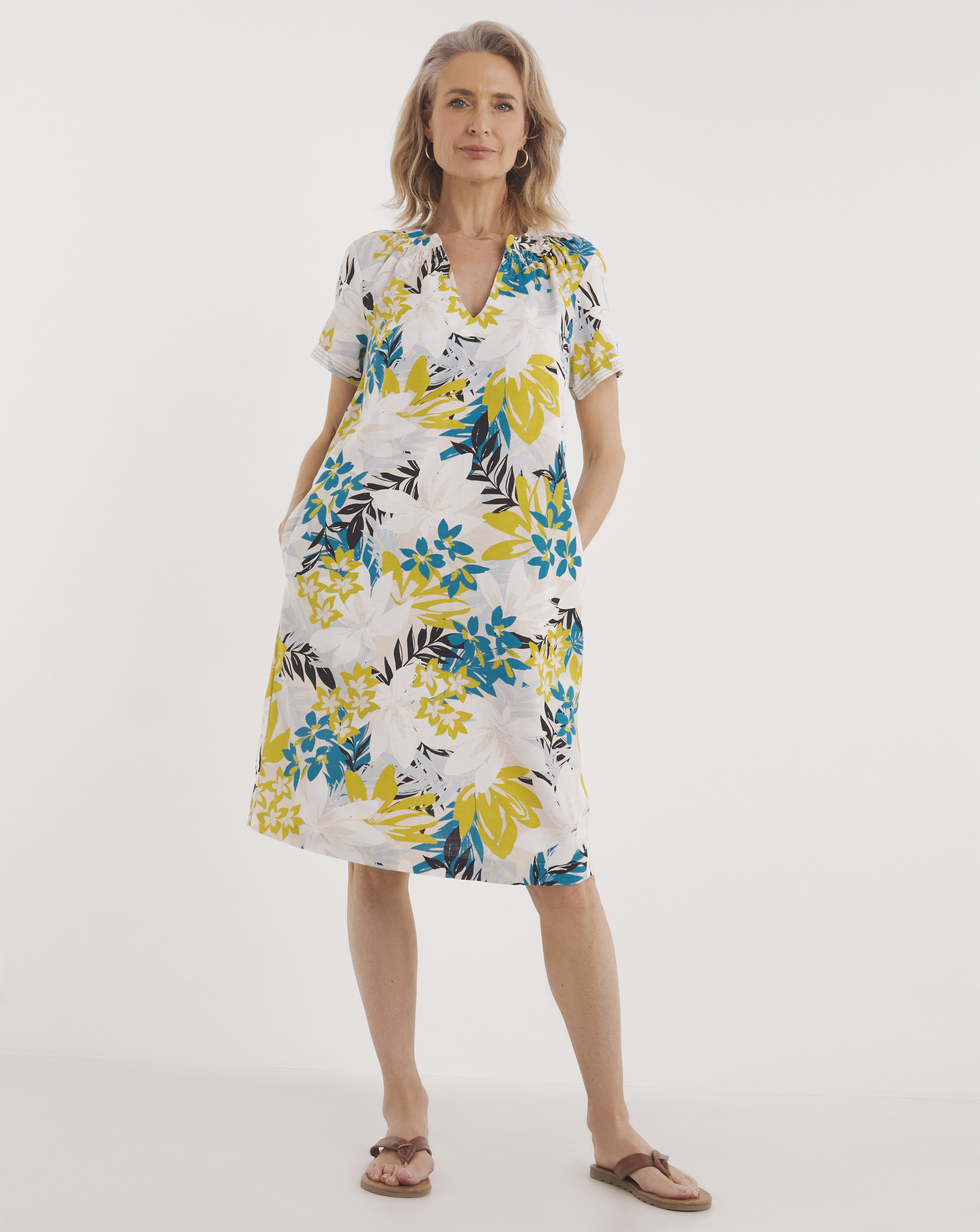 Julipa Linen Shift Dress