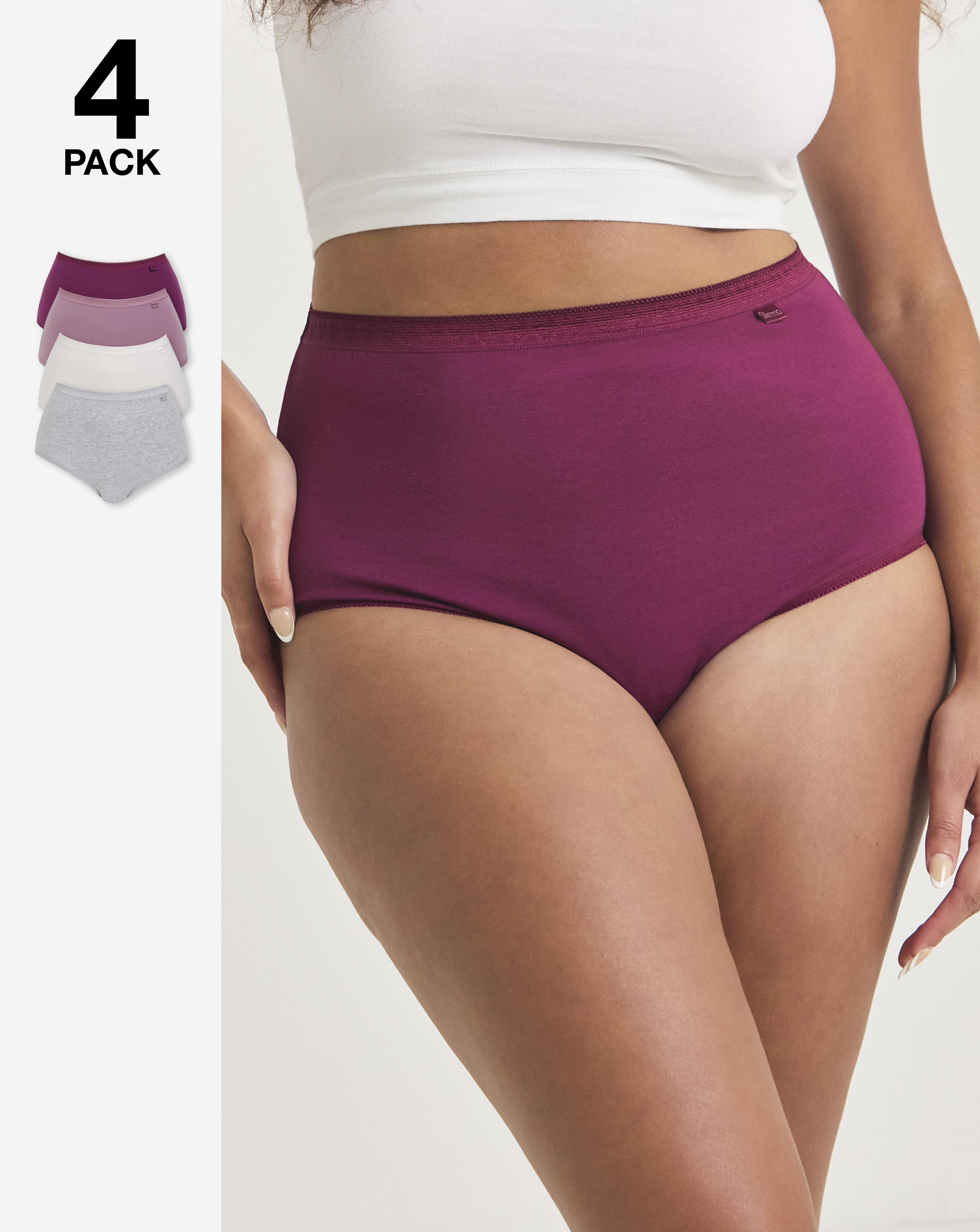 4 Pack Slimma Full Fit Knickers