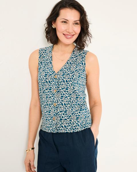FatFace Joni Shibori Waistcoat
