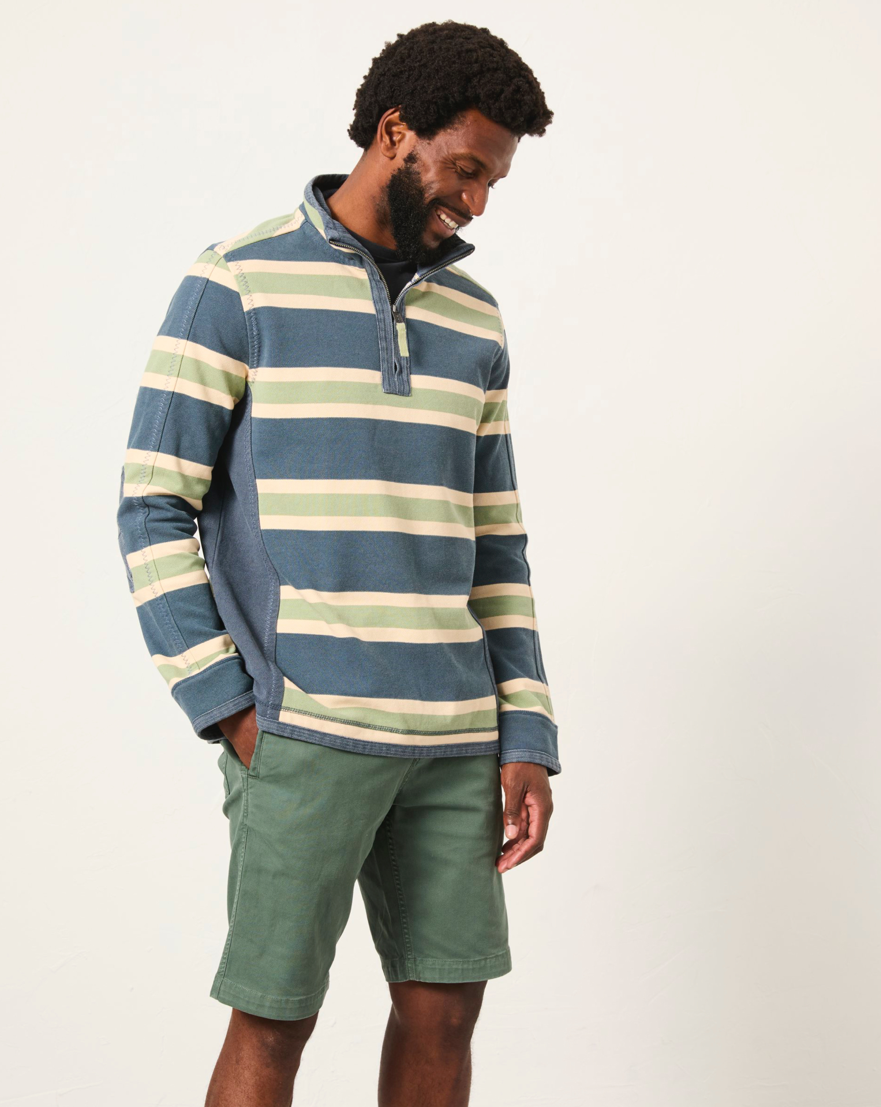 FatFace All Over Stripe Sweatshirt