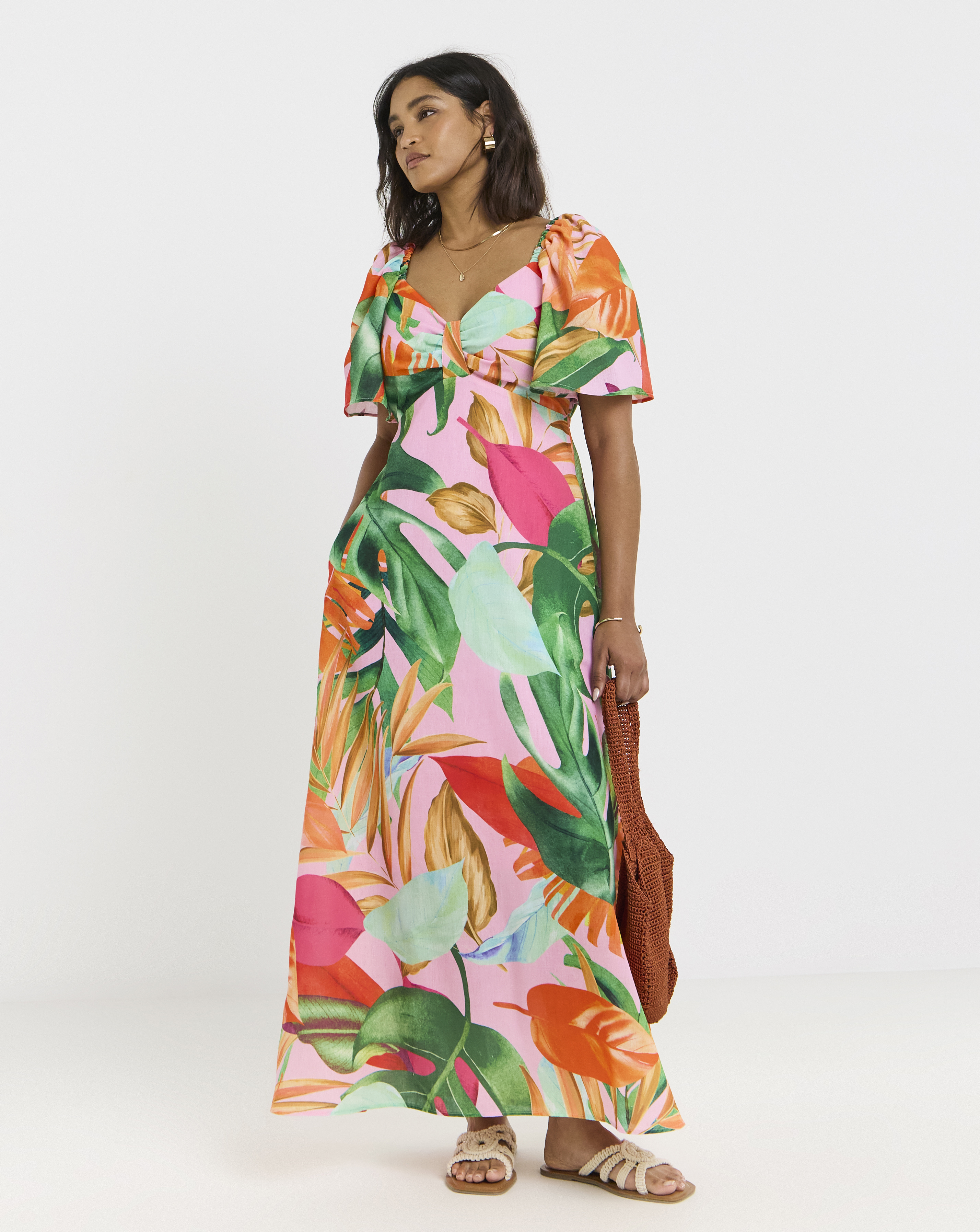 Twisted Wunder Tropical Maxi Dress