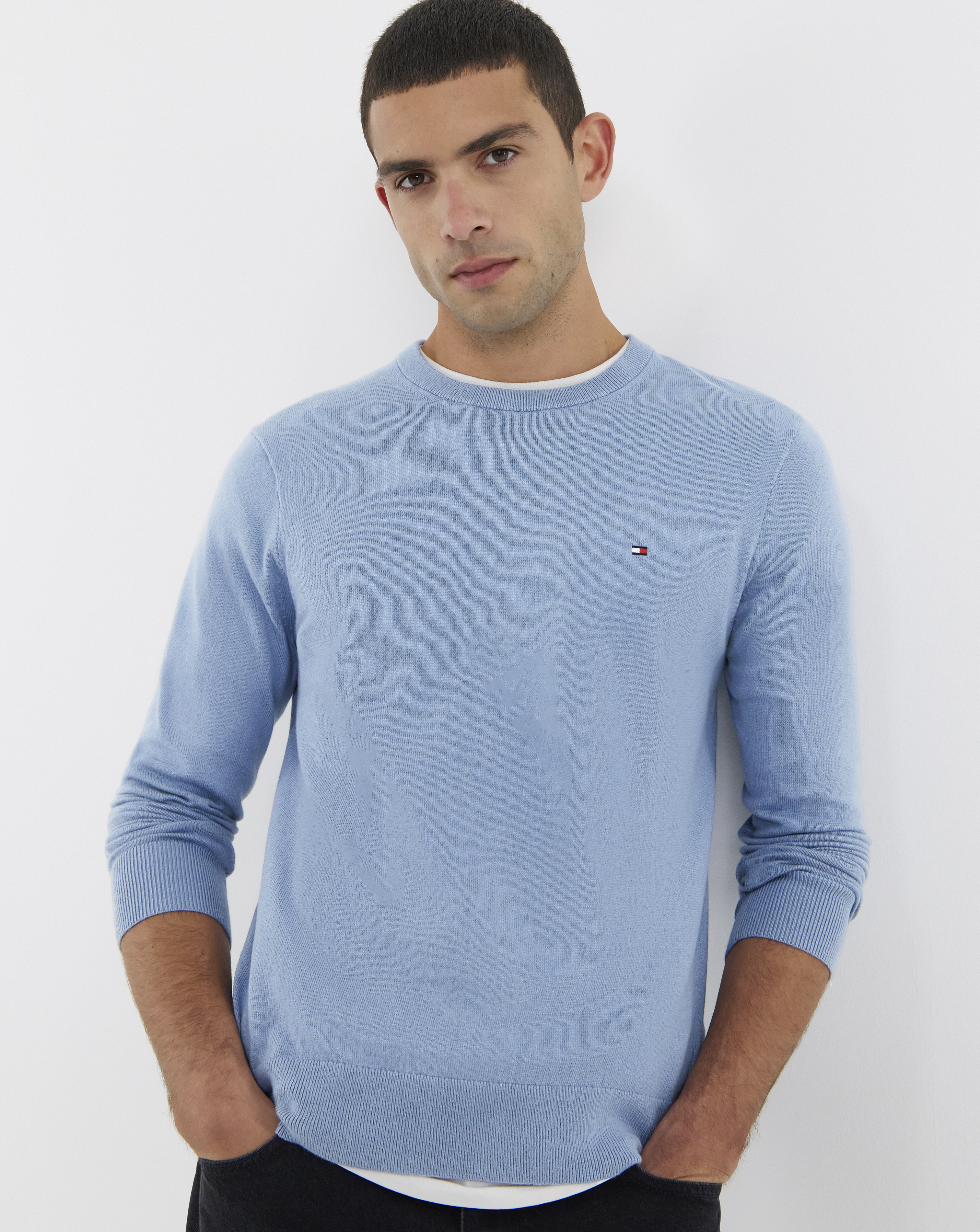 Tommy Hilfiger Crew Neck Jumper - Blue