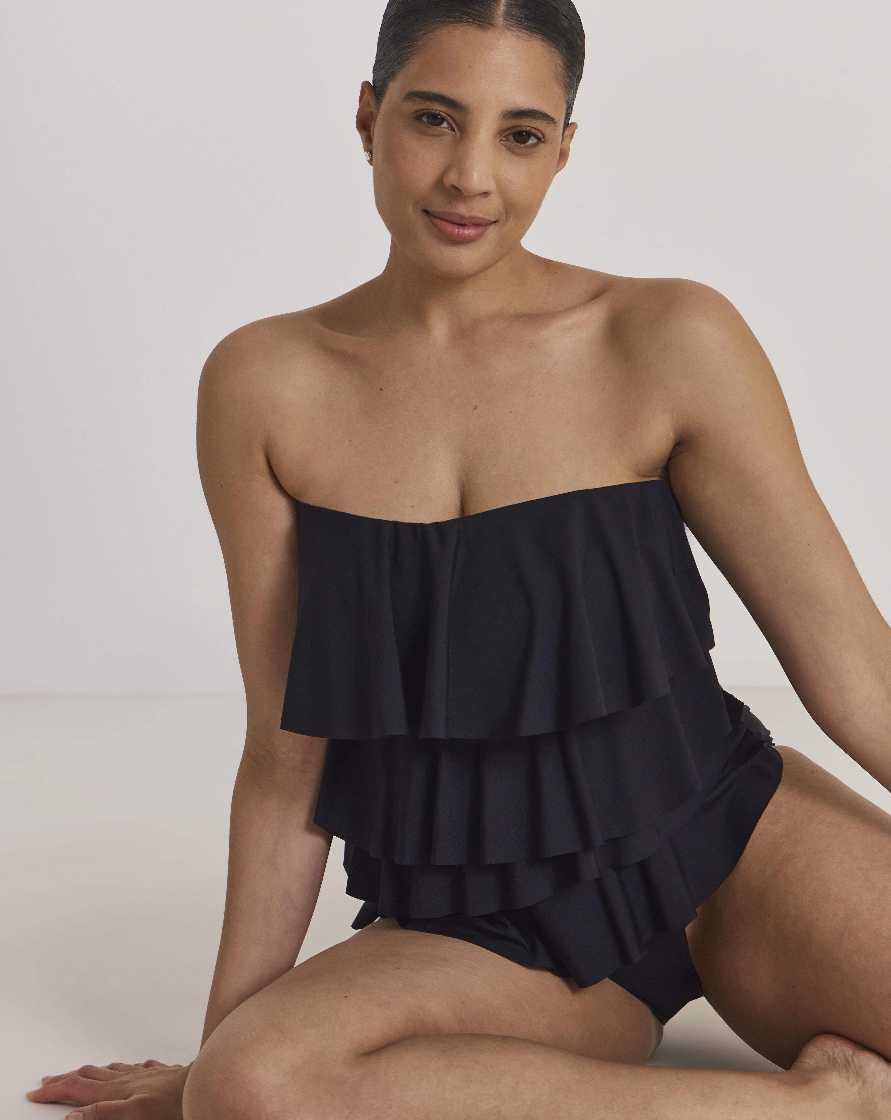 Magisculpt Bandeau Ruffle Swimsuit