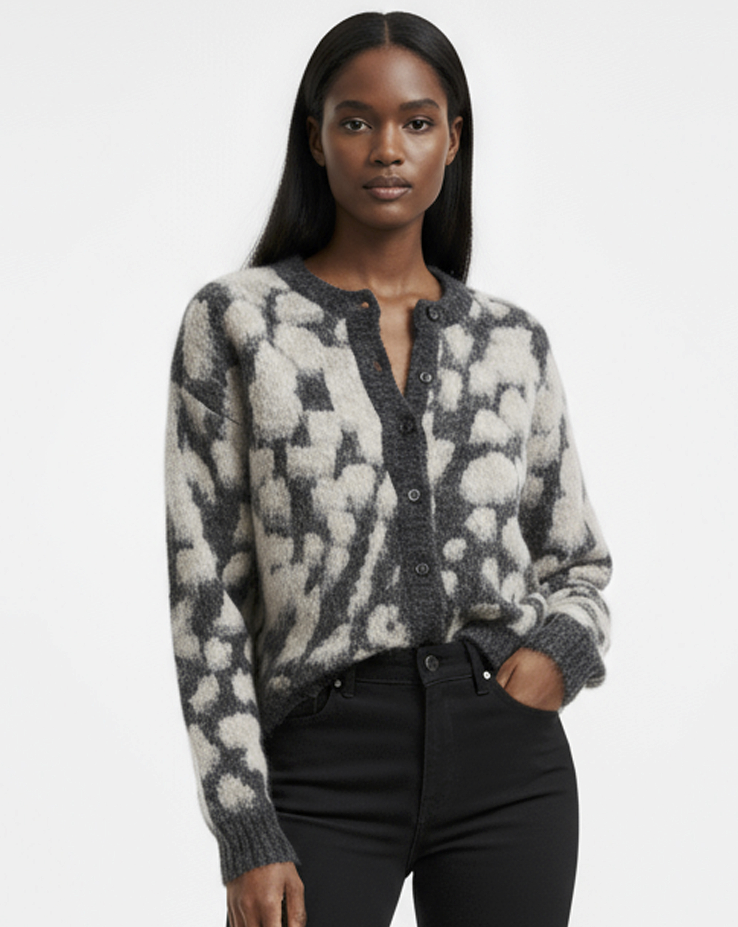 Religion Blush Animal Cardigan