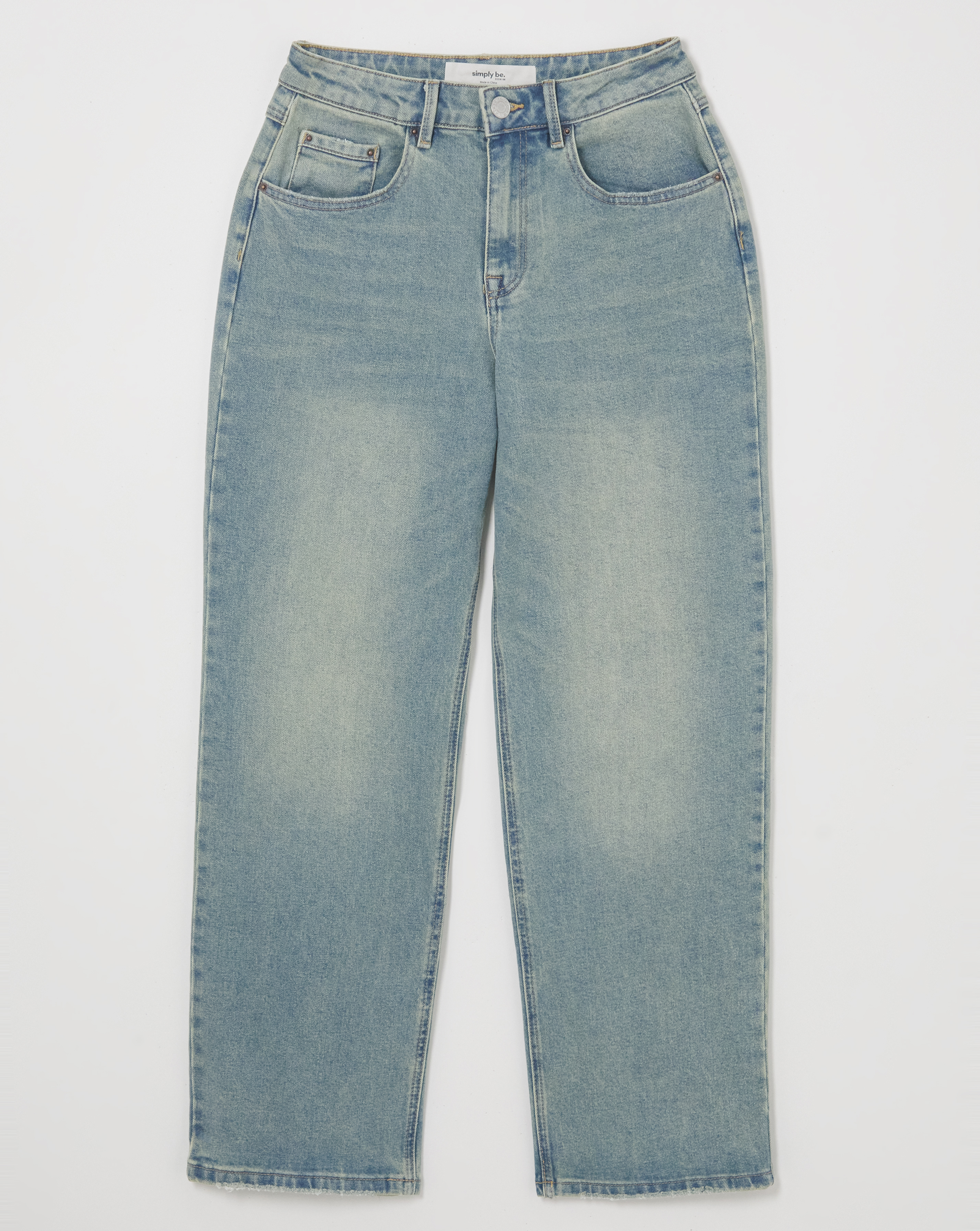 Vintage Wash Authentic Dad Jean - Blue