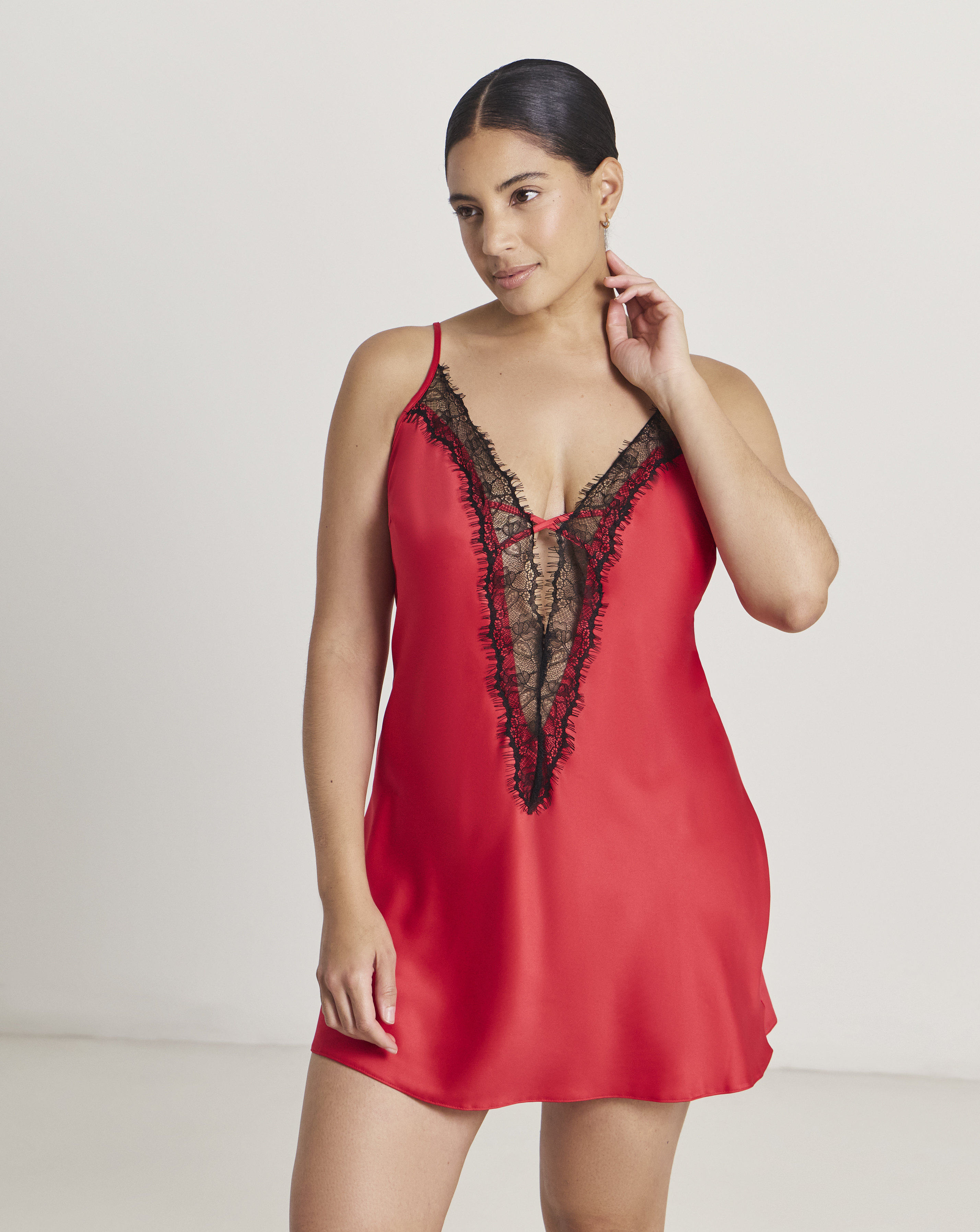 Ann Summers Cherryann Chemise Red - Red