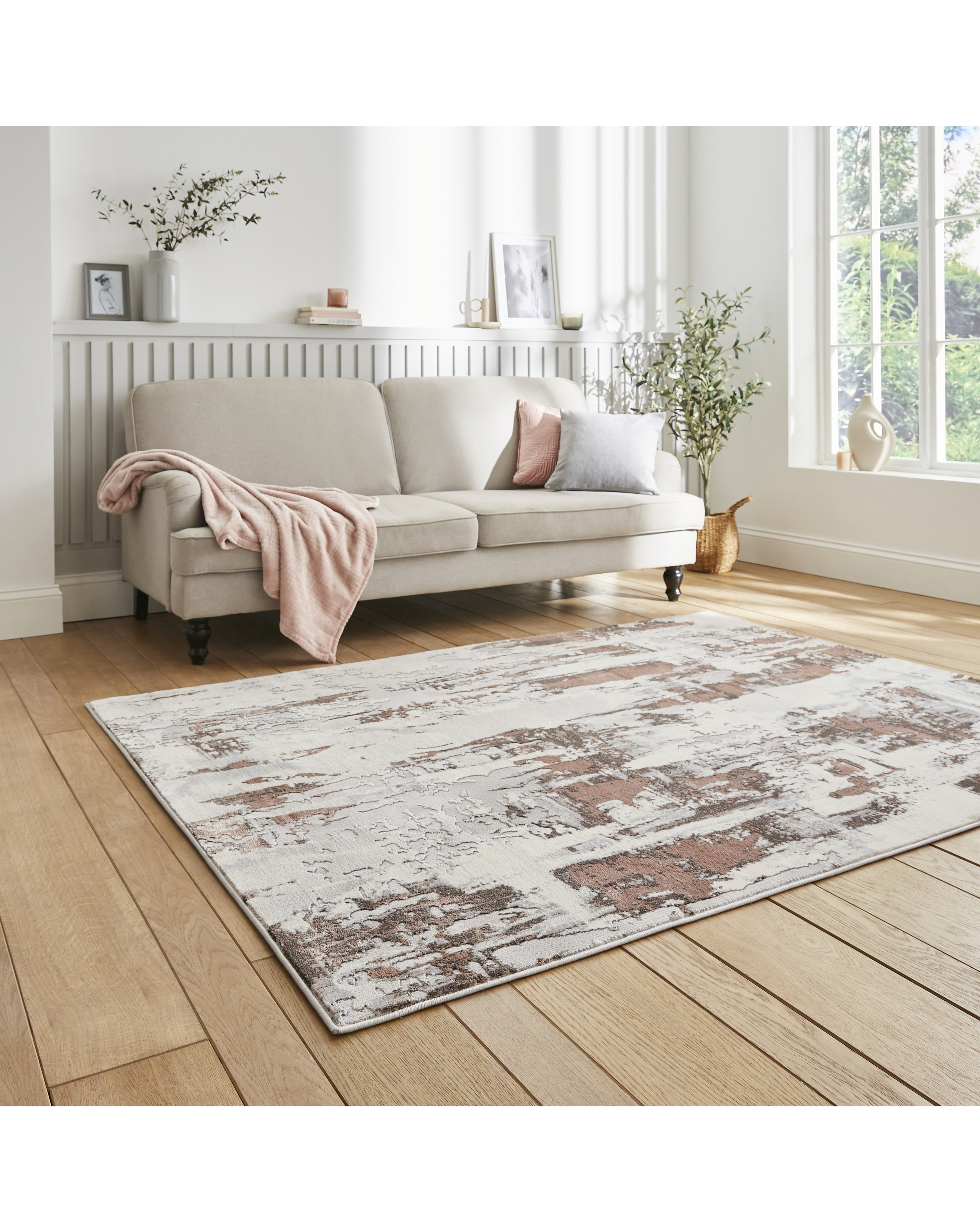 Think Rugs Apollo Rug 160x220 Rose Grey