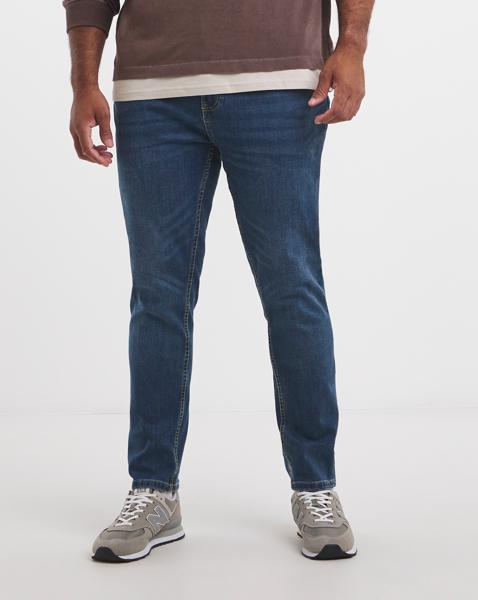 Skinny Fit Stretch Jeans Mid Wash