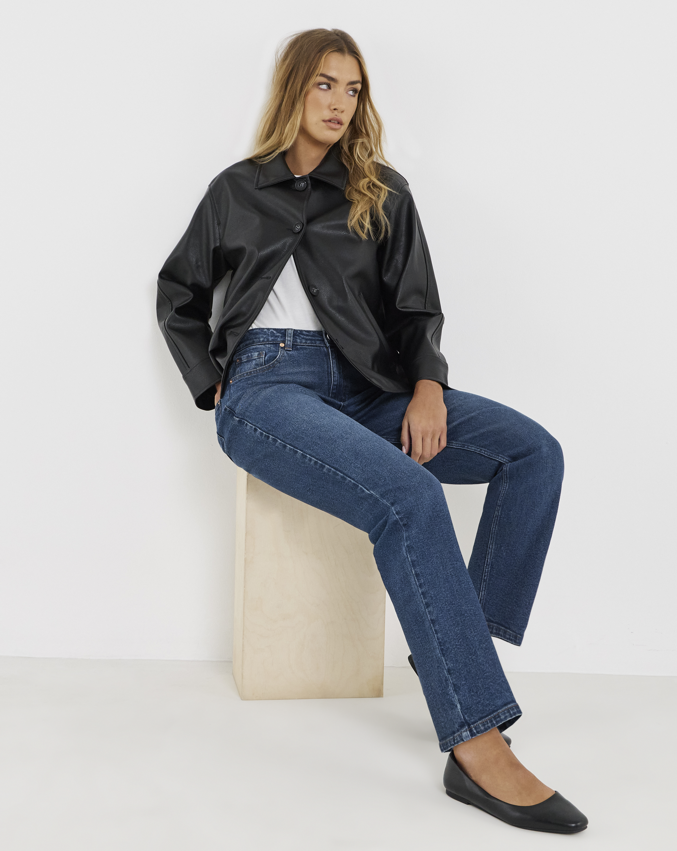SBE 99 1 Indigo Relaxed Straight Jeans