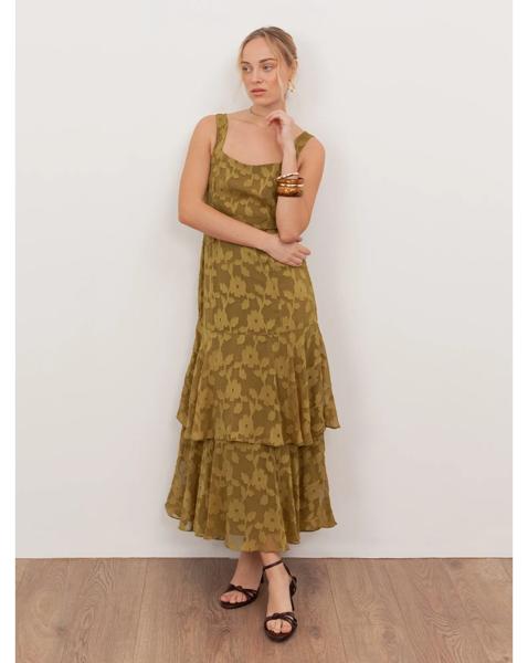 Anaya With Love Burnout Fabric Dress
