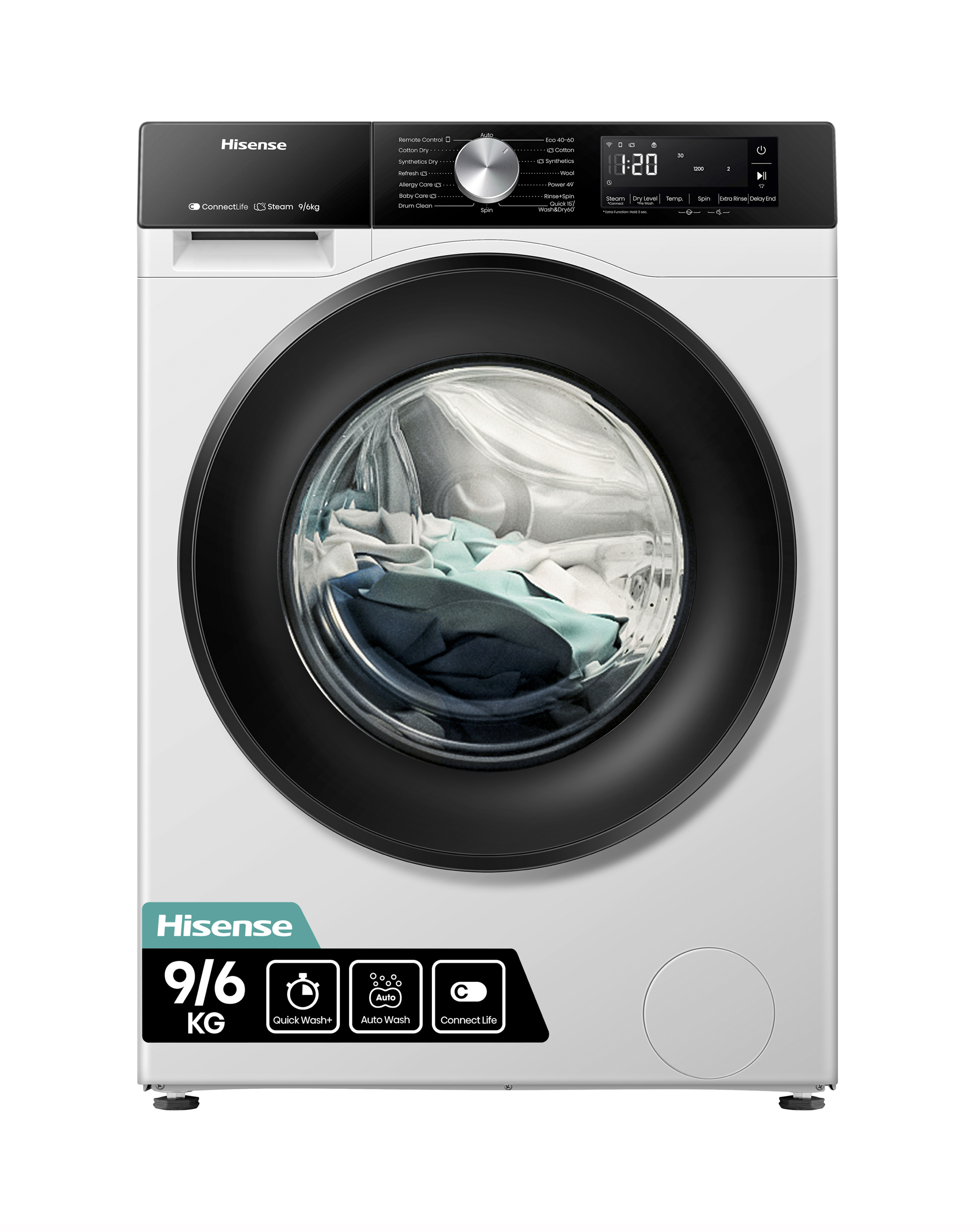 Hisense WD3S9043BW3 9kg Washer Dryer