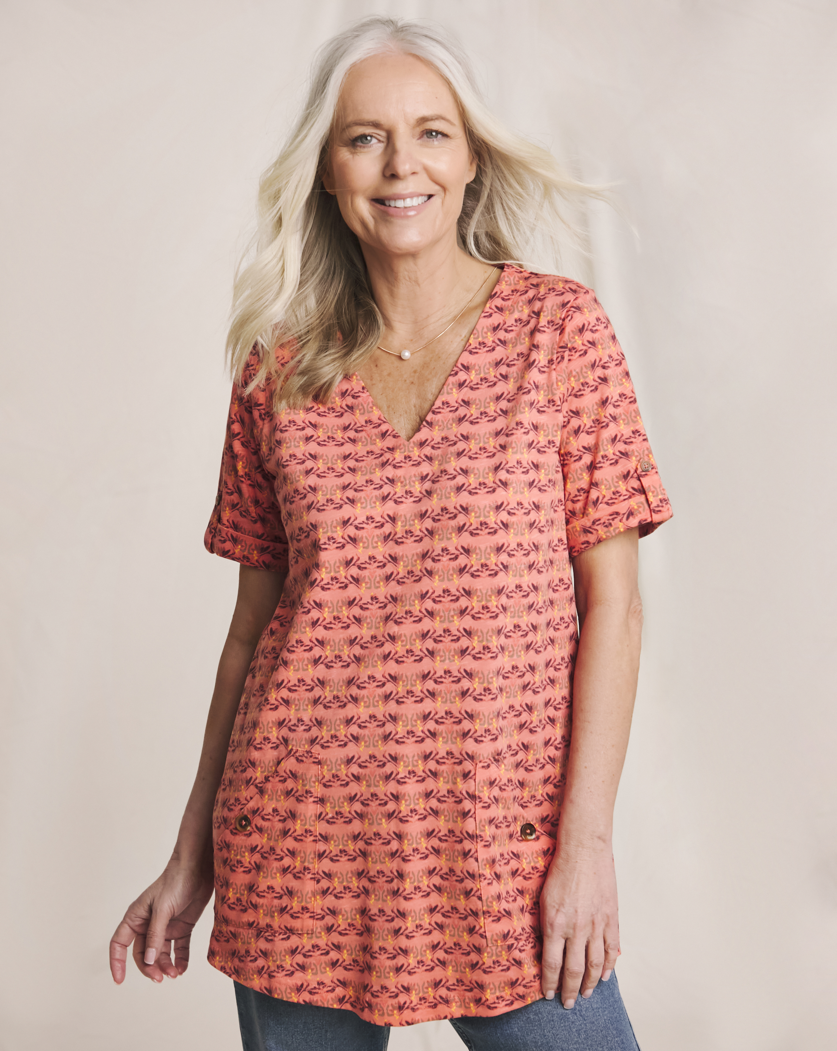Julipa Pure Cotton Pocket Tunic