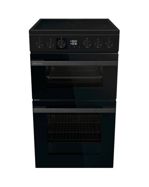 Hisense HDCEC5C10B 50cm Electric Double Cooker Ceramic Hob - Black