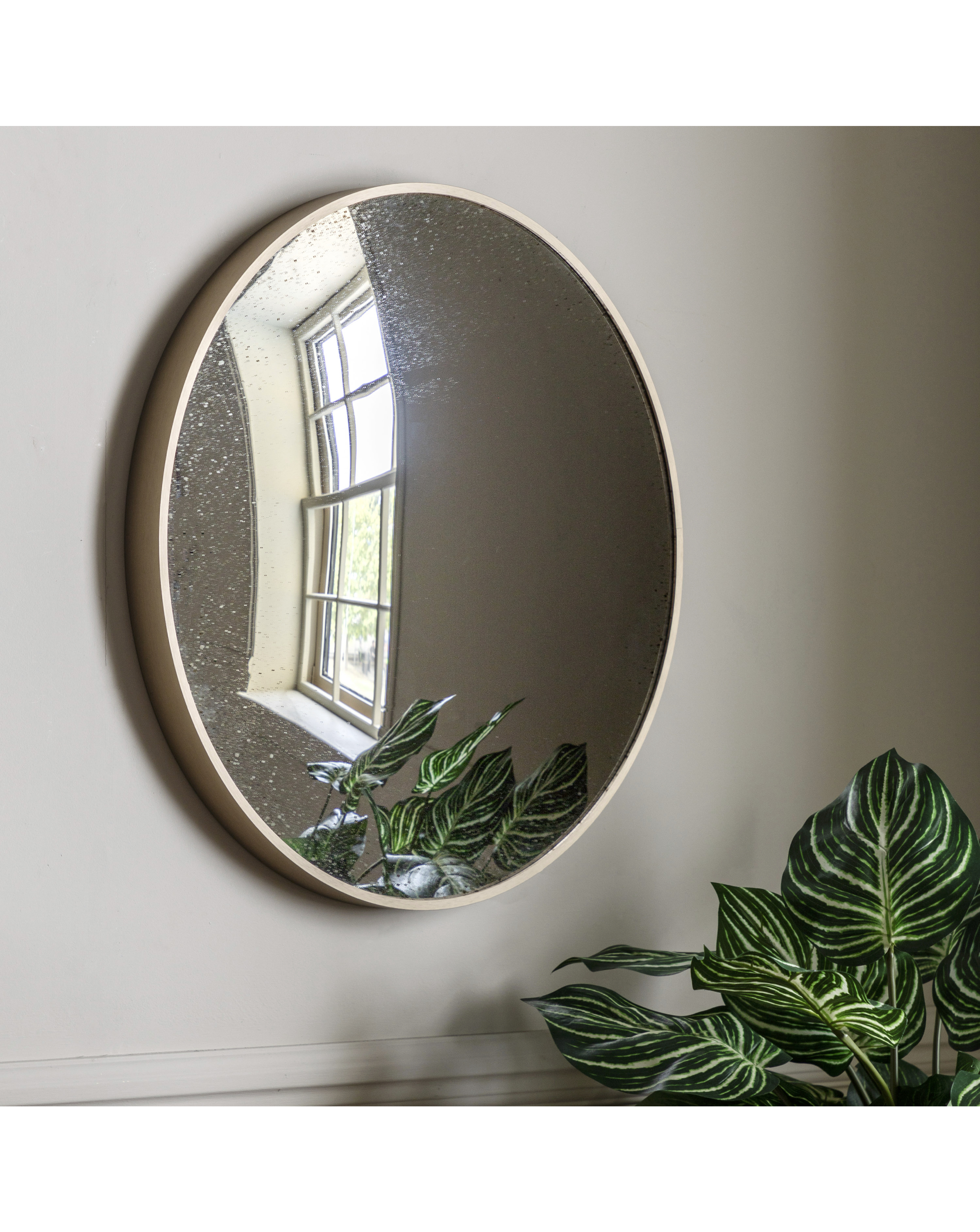 Gallery Convex Round Mirror Bronze