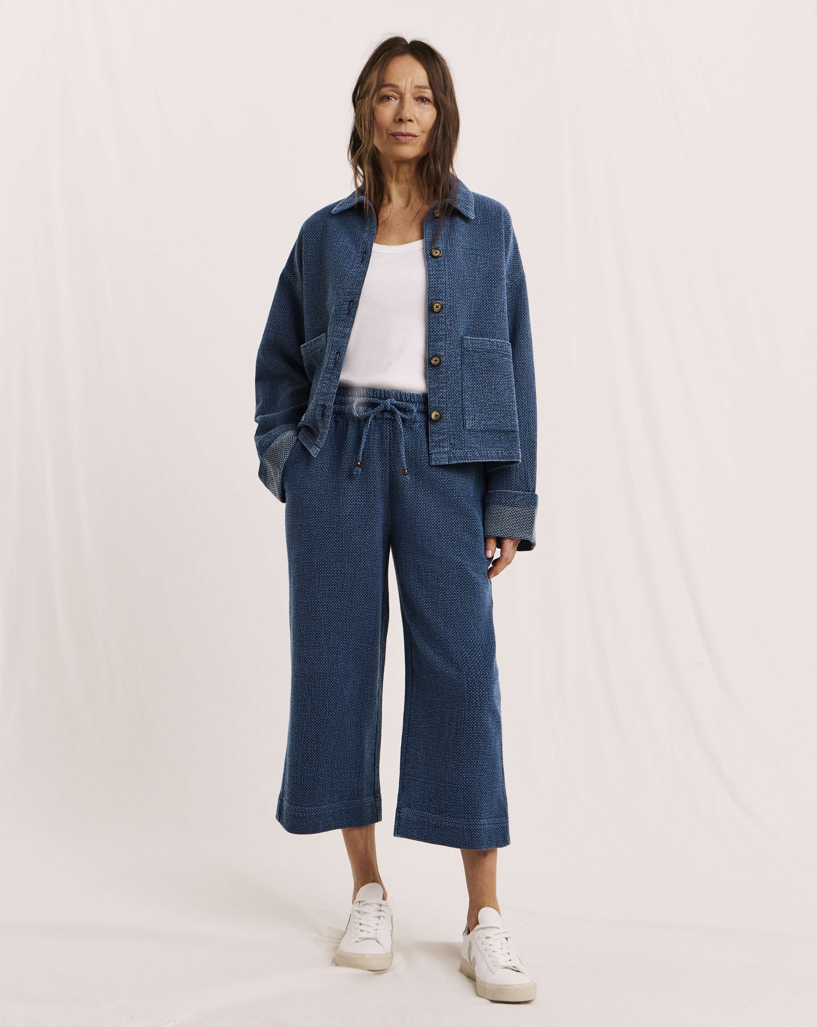Julipa Denim Stitch Crop Trouser