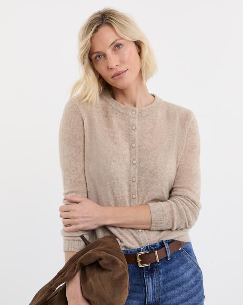 Sheer Crew Neck Cardigan