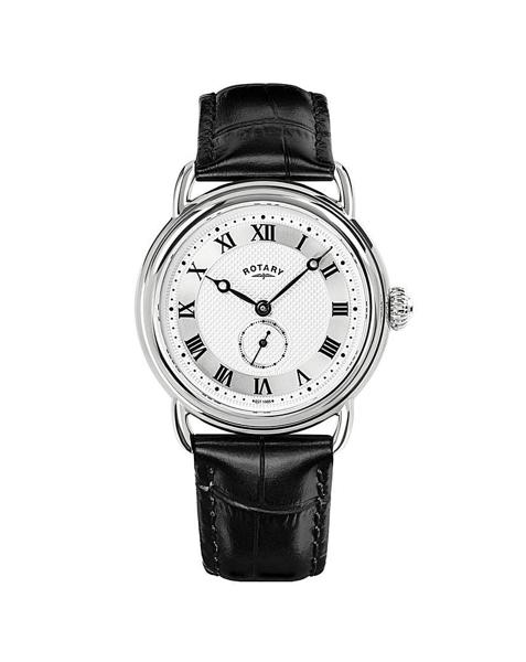 Rotary Men Sherlock Black Strap Watch