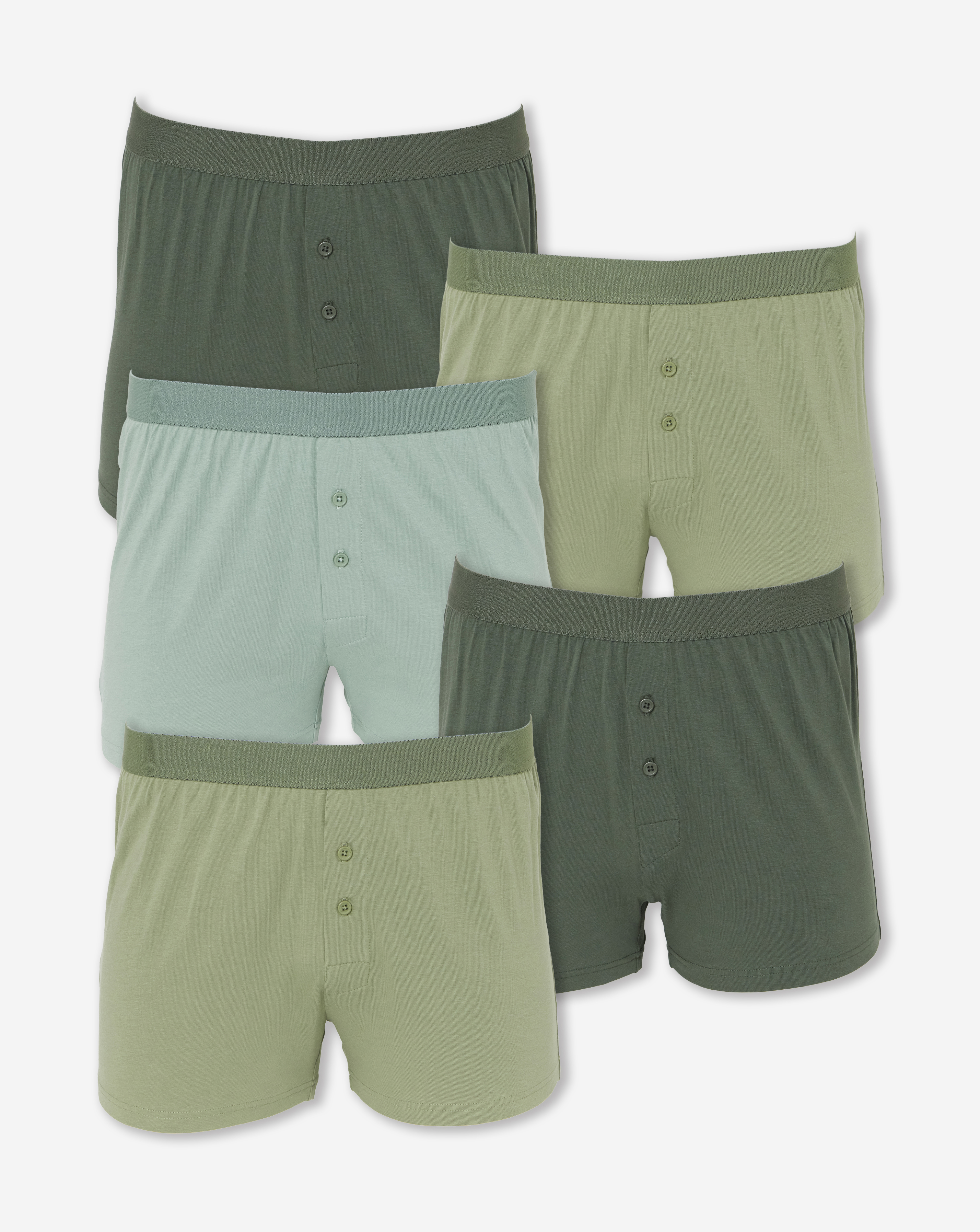 5 Pack Solid Colour Loose Boxers
