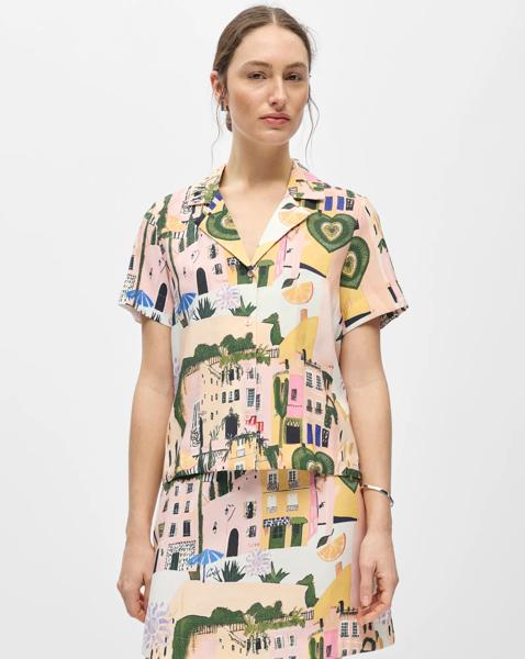 OBJECT SHORT SLEEVE PRINTED SHIRT