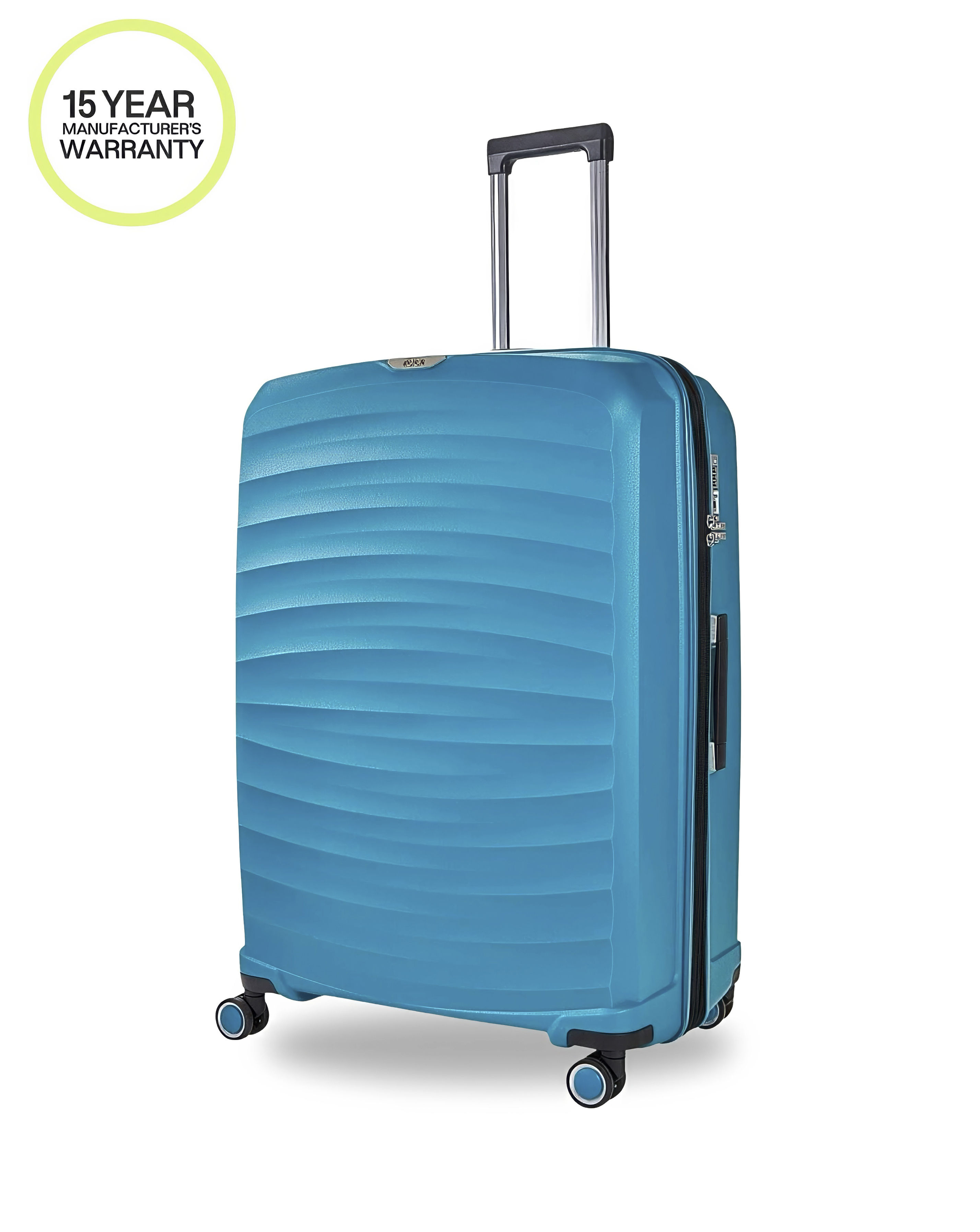 Rock Sunwave Large Suitcase - Blue - Polypropylene - Expandable