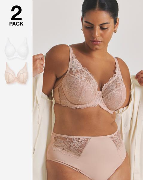 2 Pack Ella Full Cup Wired Bras