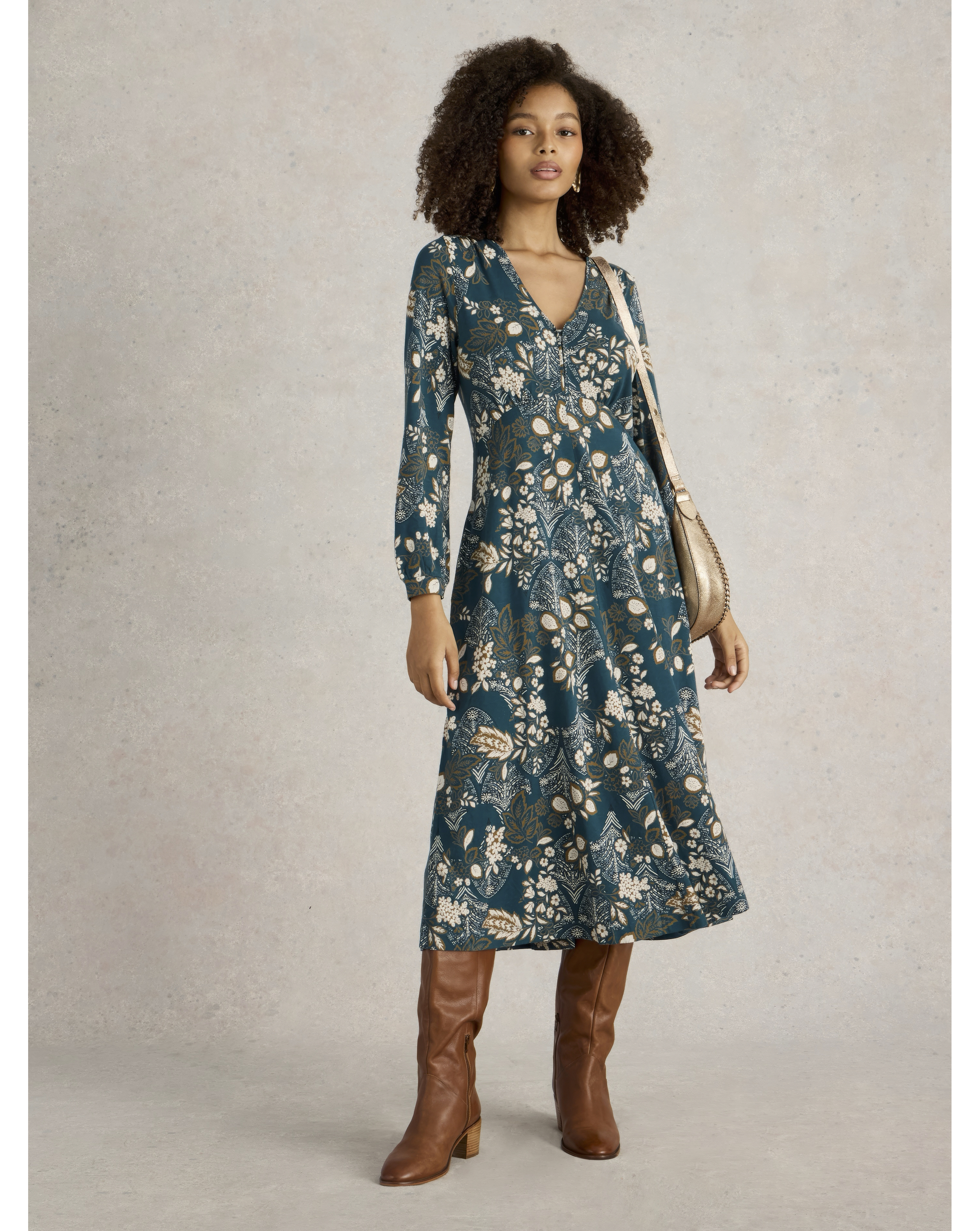 White Stuff Megan Jersey Midi Dress