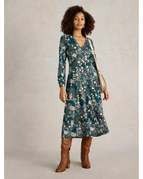 White Stuff Megan Jersey Midi Dress