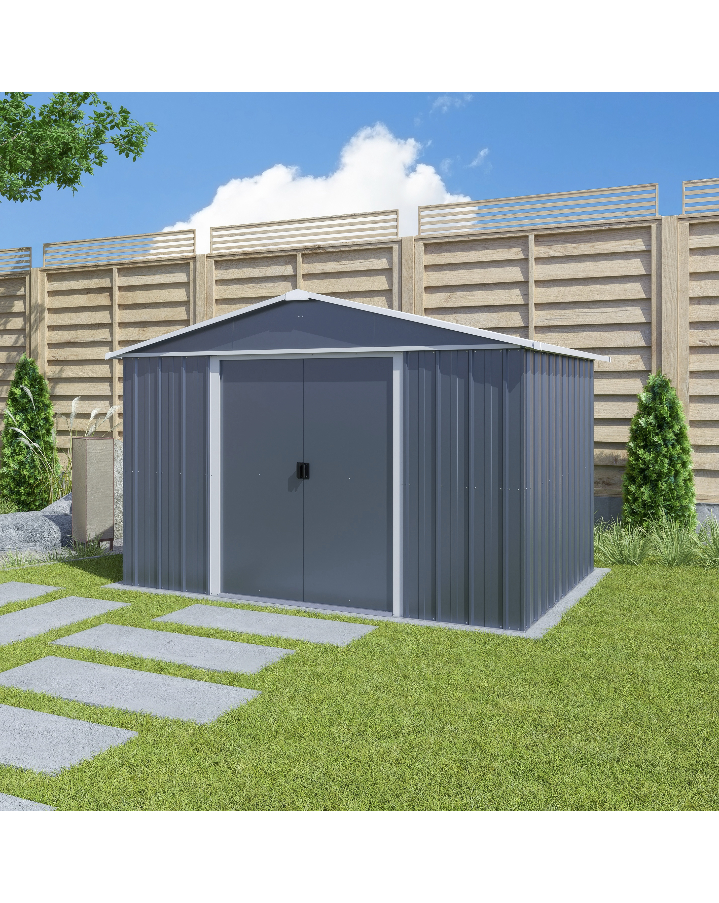 Yardmaster 10 X 8 Apex Metal Shed