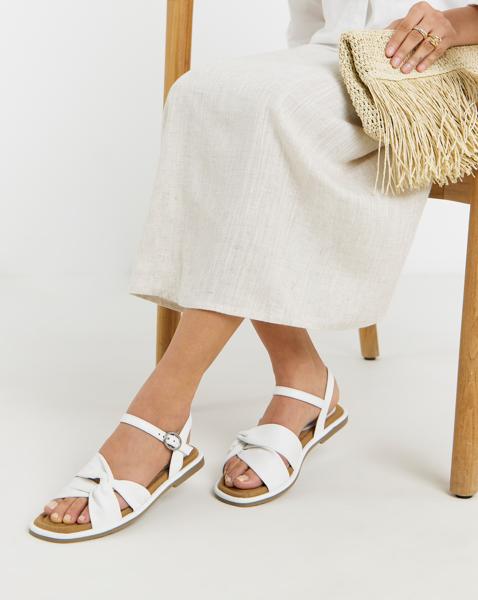 Soft Twist Two Part Sandals Wide