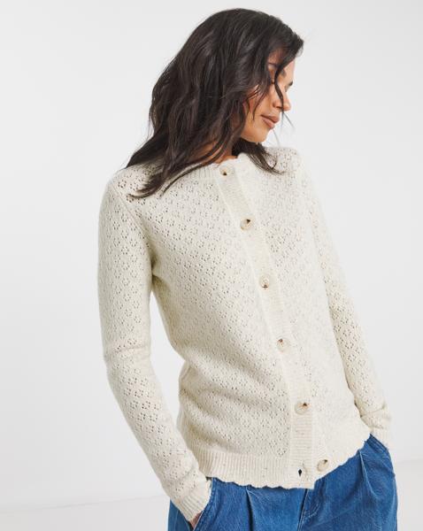 Simply Be Sequin Scalloped Cardigan - Image