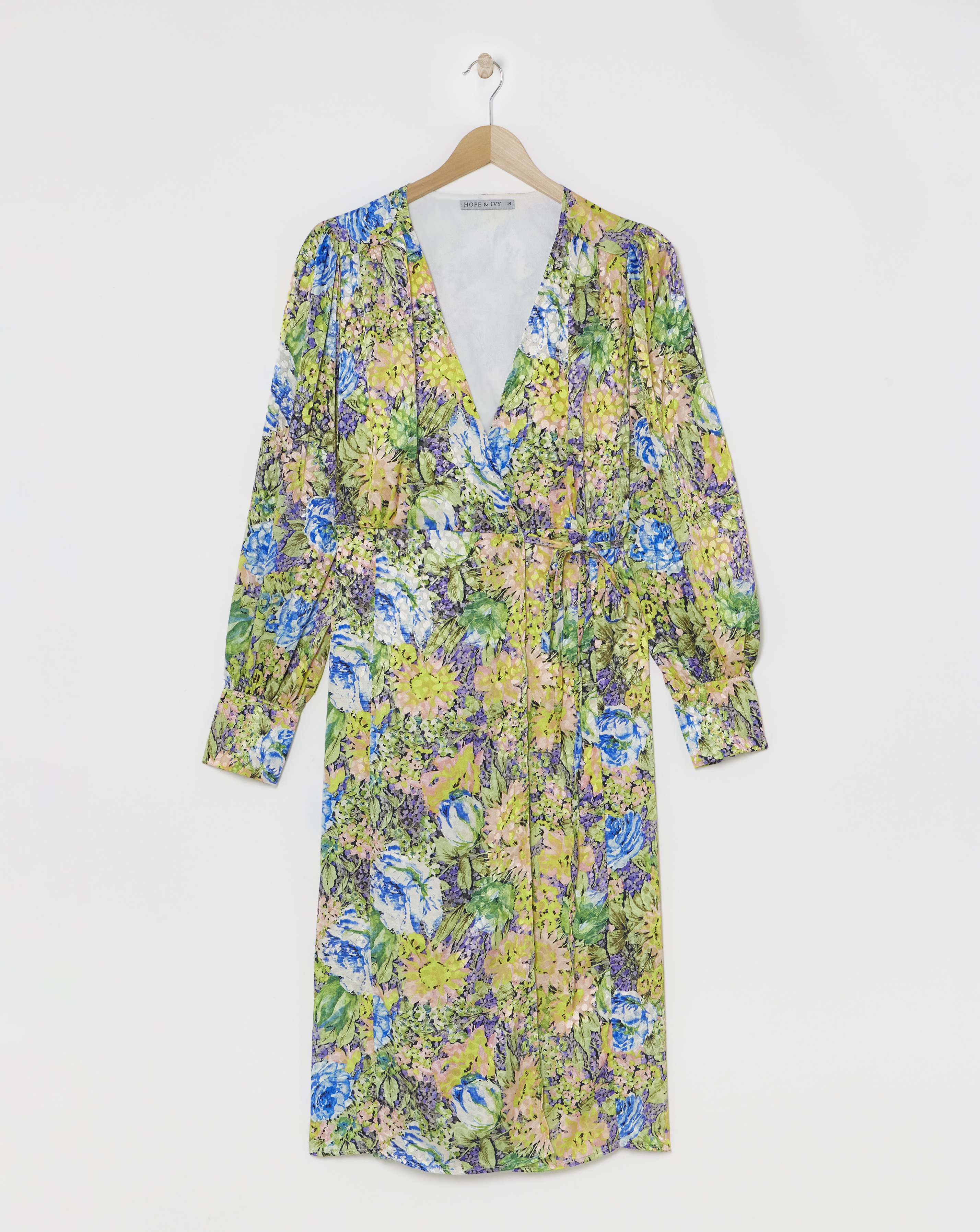 Hope & Ivy Katie Floral Midi Dress