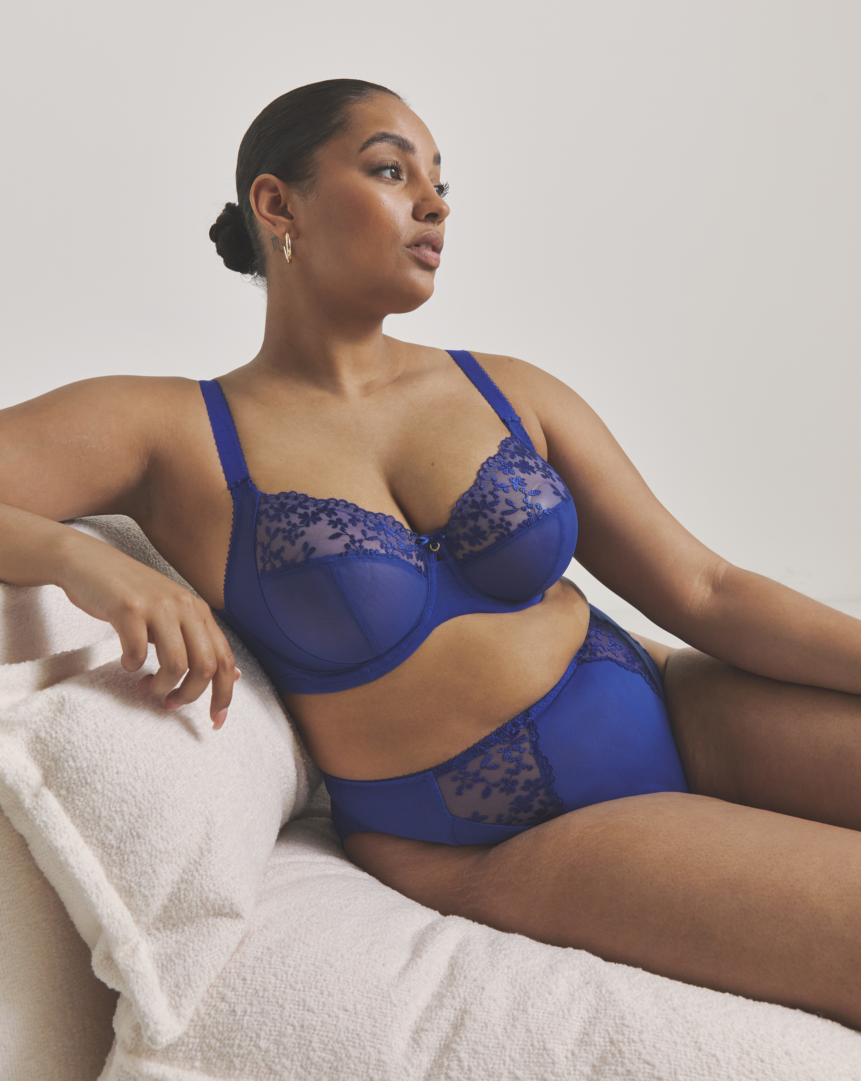Elomi Zarla High Leg Knicker Sapphire