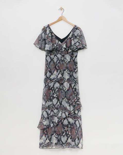 Flounce London Printed Maxi Dress
