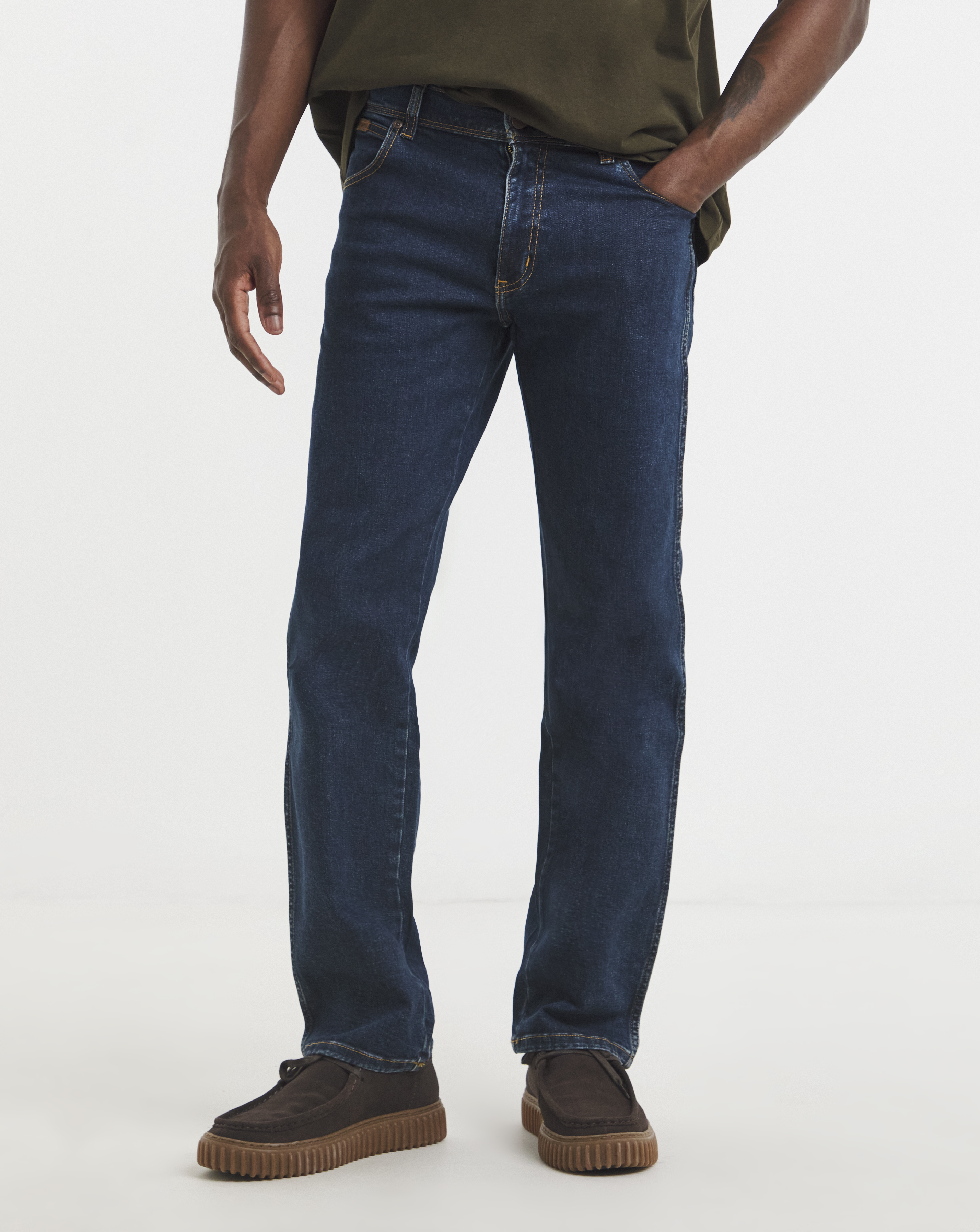 Wrangler Dark Stone Texas Straight Fit Jean - 50R