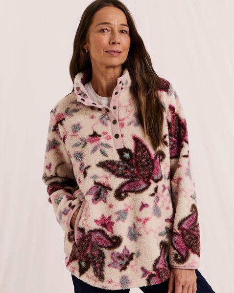 Julipa Printed Borg Sweatshirt