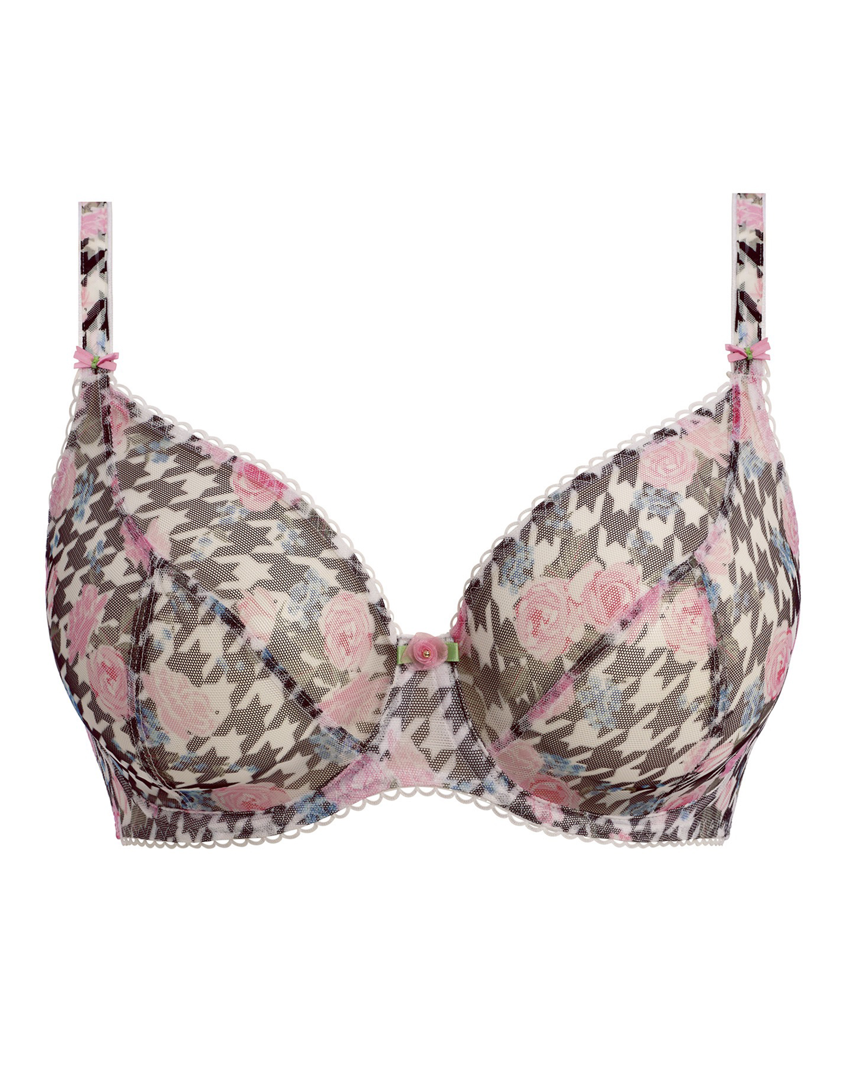 Freya Multi Rose Blossom Plunge Wired Bra - 32D