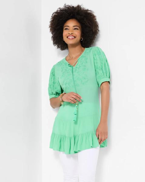 Green With Envy Tunic Dress