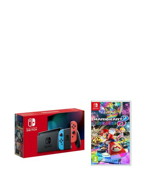 Nintendo Switch Neon + Mario Kart 8