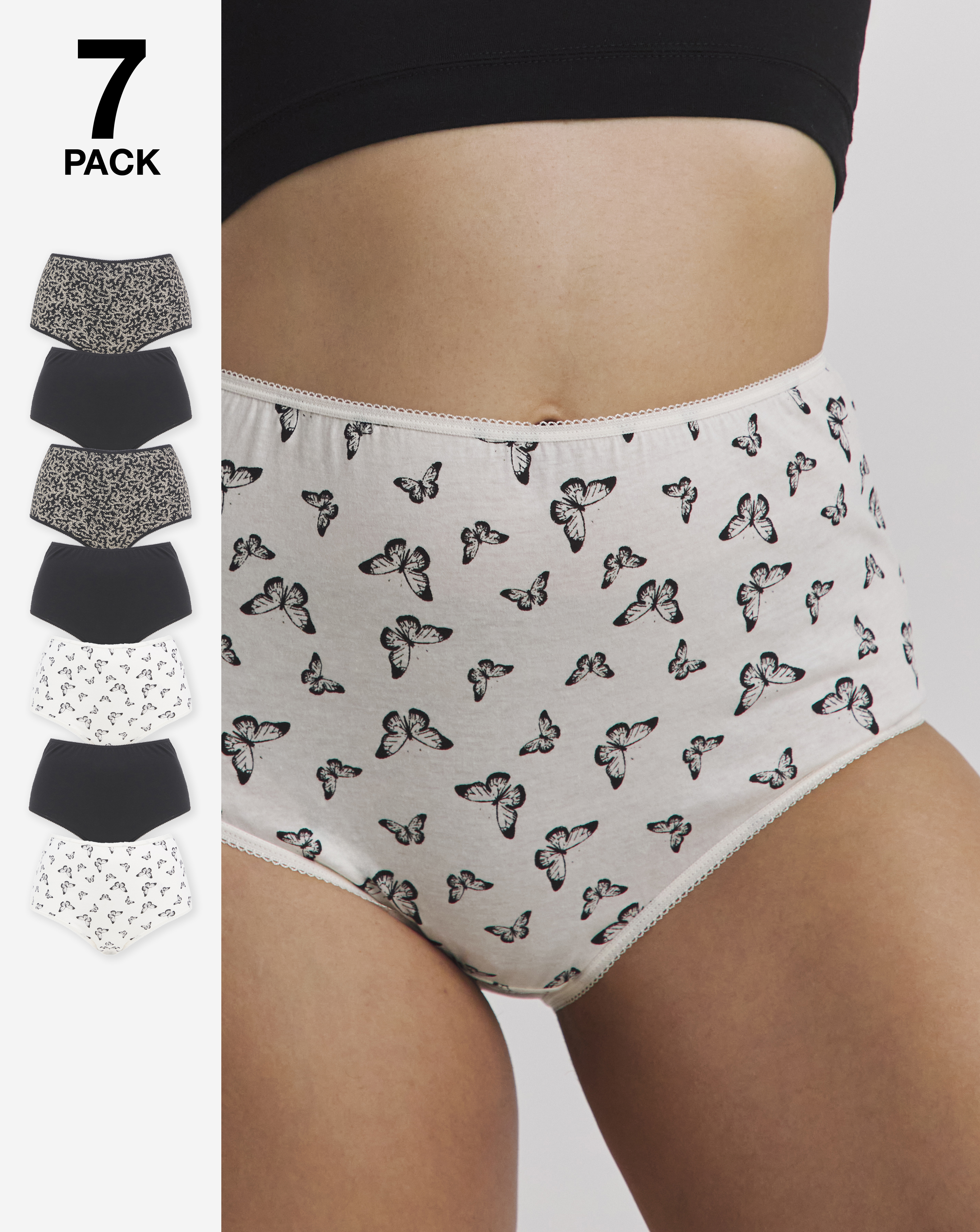 Pretty Secrets 7 Pack Full Fit Brief